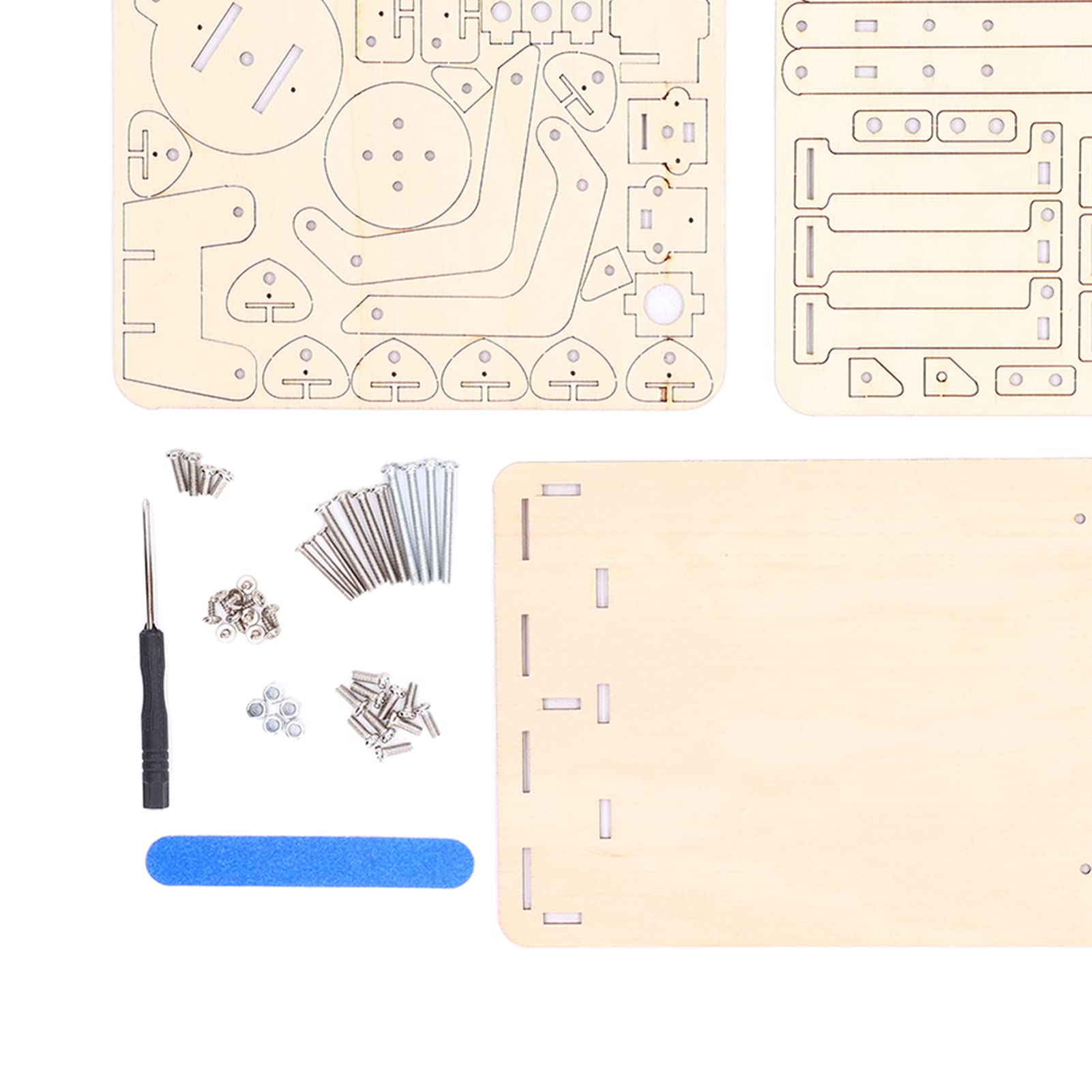 DIY Wooden Hydraulic Excavator STEM Toy - Educational Construction Science Kit with Mechanical Claws & Robotic Arm for Kids - Perfect for School Projects, Science Fairs & Hands-On Learning