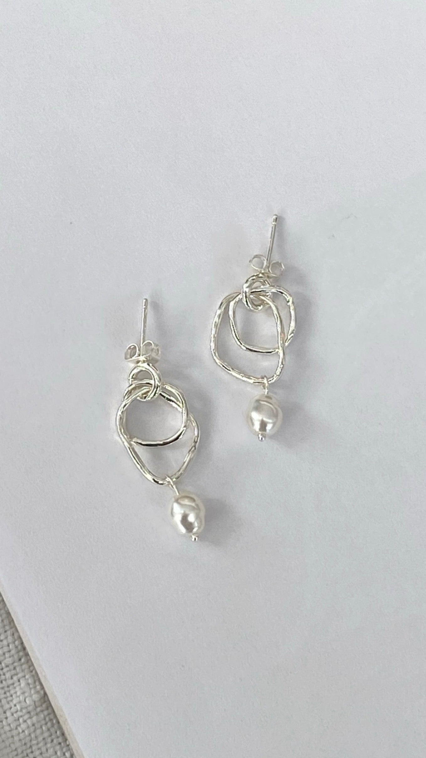 Jaymee Sterling Silver Earrings for Women - Elegant Dangle Hoop Earrings for Everyday Wear & Special Occasions