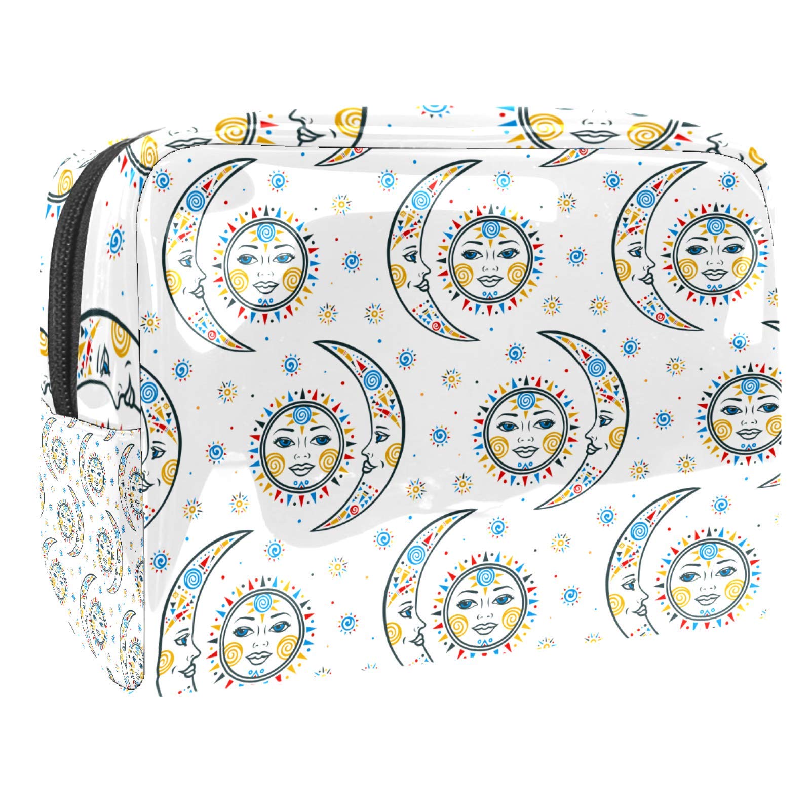 Celestial Boho Chic Small Makeup Bag for Travel - Waterproof Cosmetic Pouch for Purse, Toiletry & Organizer - Perfect for Daily Use, Vacation & Gift Giving