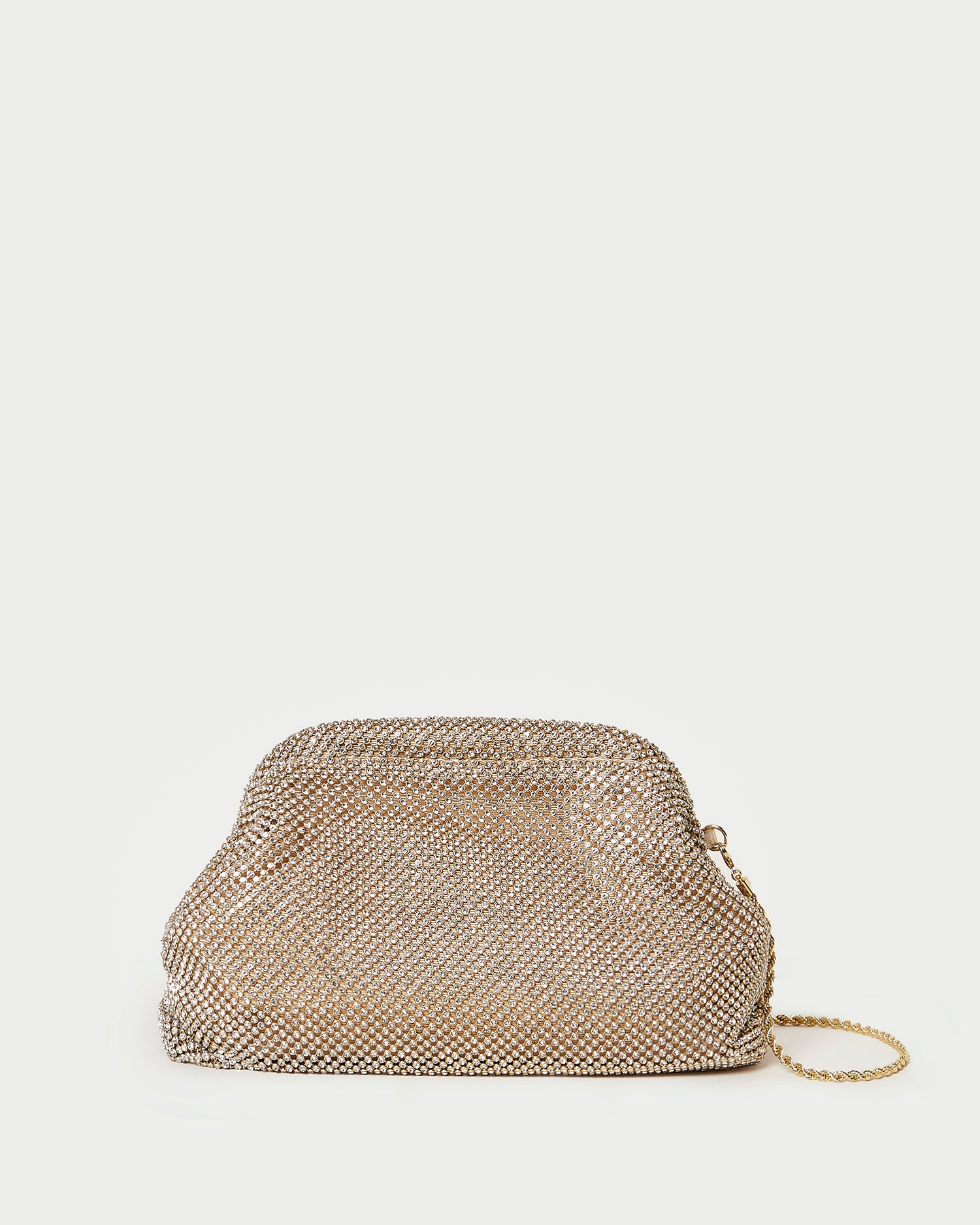 Doreen Gold Diamanté Frame Pouch - Elegant Clutch Bag for Women | Perfect for Parties, Weddings & Evening Events | Luxury Rhinestone Embellished Handbag
