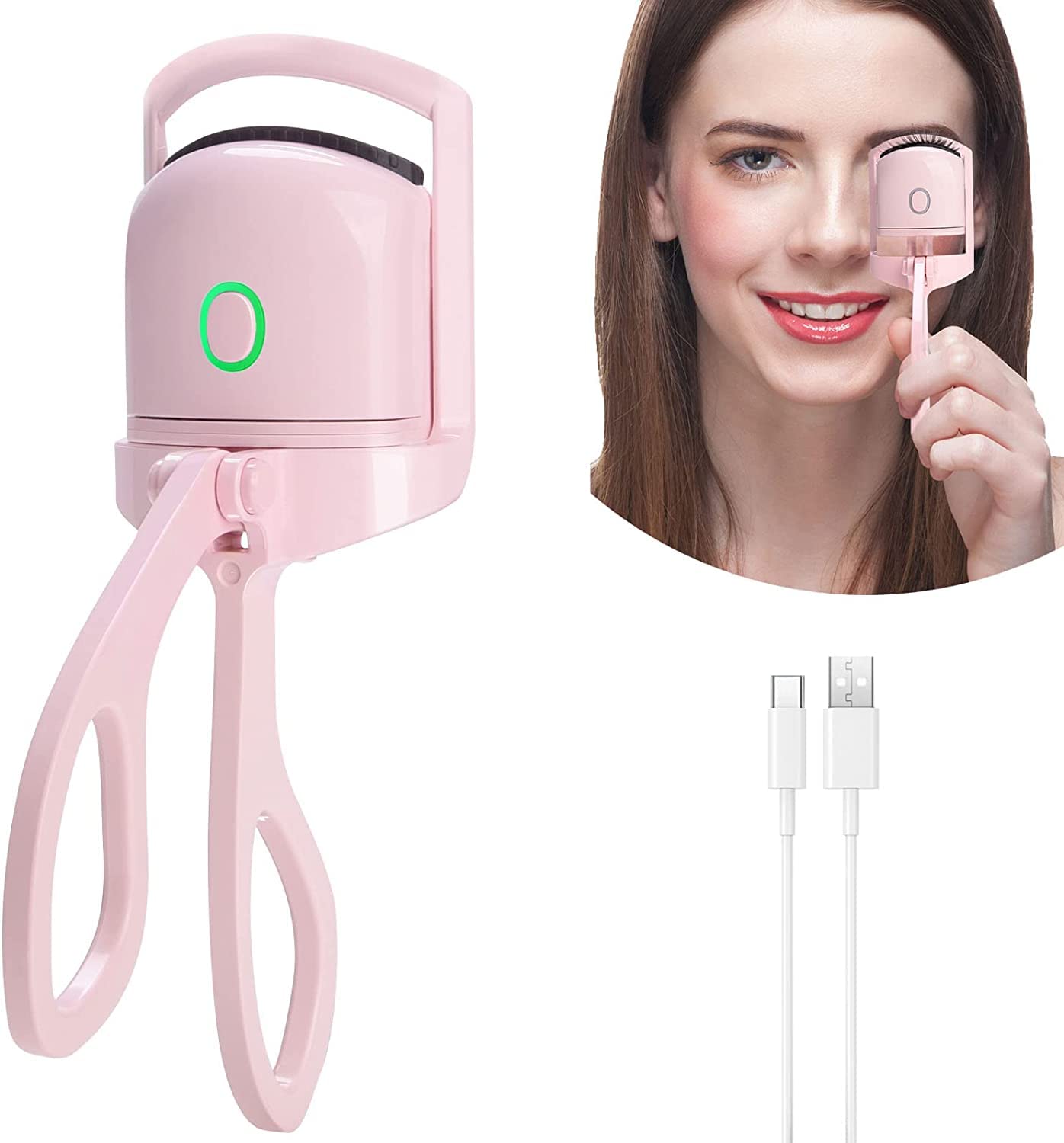 Furret Heated Eyelash Curler - Quick & Long Lasting Portable Lash Curler for Women | Perfect for Home, Travel & Professional Makeup Application