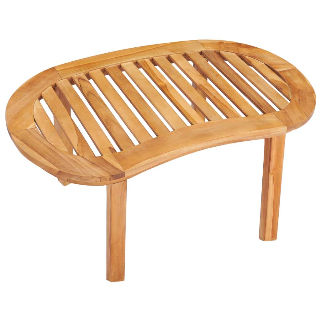 Rustic Solid Teak Wood Coffee Table - 35.4