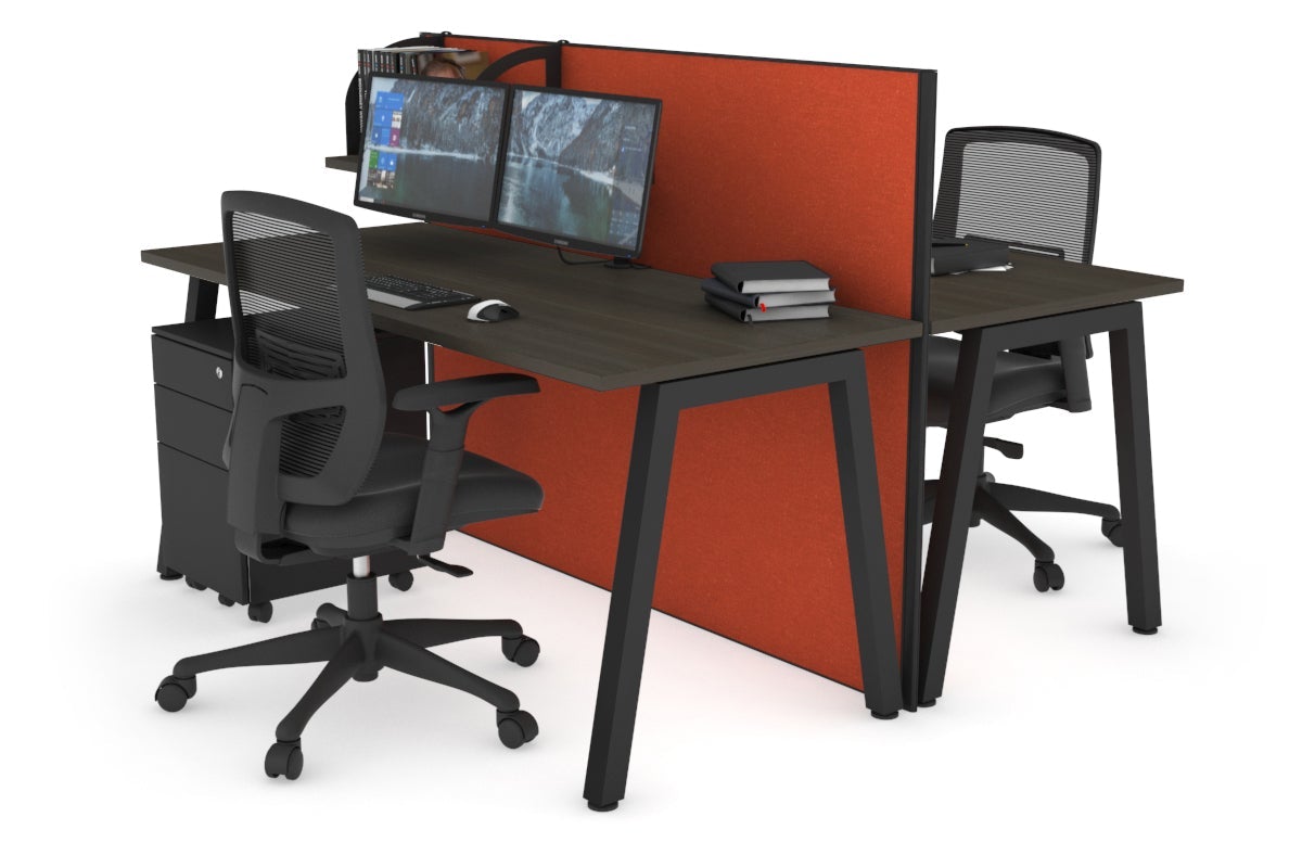 Horizon Quadro 2-Person Office Workstation Bench with A-Legs - 47.2