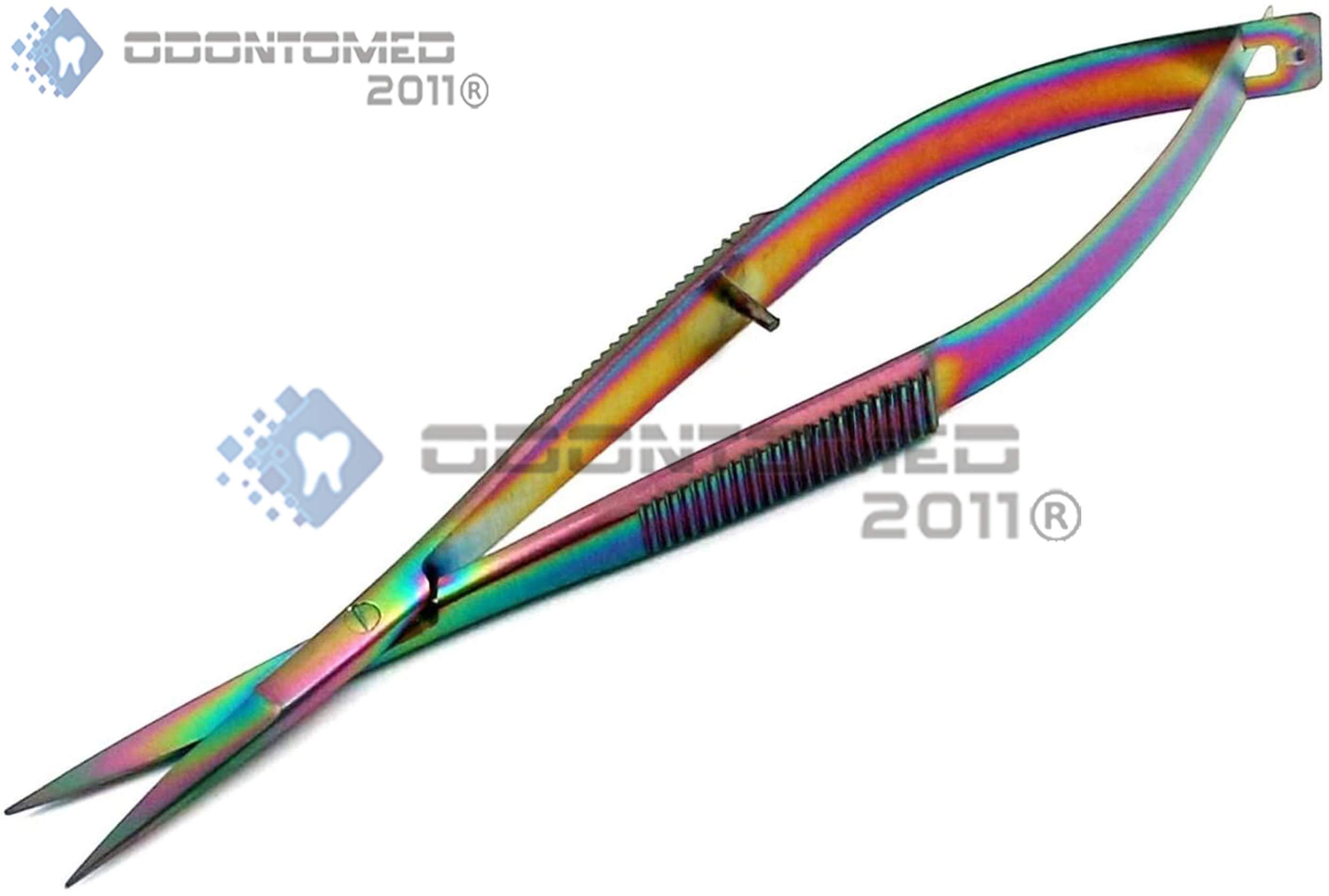 OdontoMed2011 Multi-Color Micro Spring Embroidery Scissors 4.5