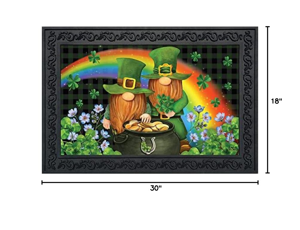 Briarwood Lane Irish Gnomes St. Patrick's Day Welcome Mat - 30