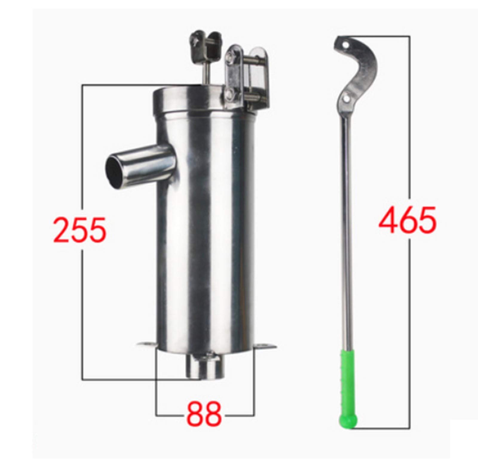 Stainless Steel Manual Hand Water Pump for Well - Portable Pressure Pump for Household, Garden & Outdoor Use - Ideal for Camping, Emergency Water Supply & Off-Grid Living
