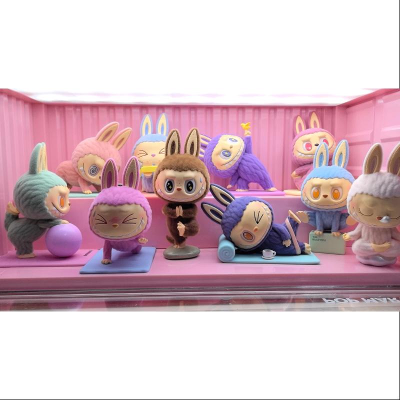Labubu The Monsters Lazy Yoga Series Complete Set - Cute Collectible Vinyl Figures for Home Decor, Office Display & Gift Giving