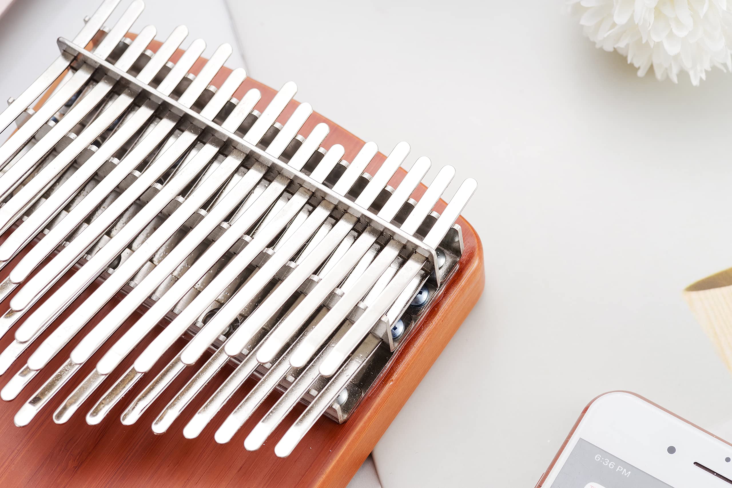 Chill Angels 34 Key C-Tuned Kalimba Thumb Piano - Upgraded Double Layer Flat Board Musical Instrument for Beginners & Professionals | Perfect Gift for Kids & Adults | Play Popular Songs - Ideal for Relaxation, Music Therapy & Creative Learning