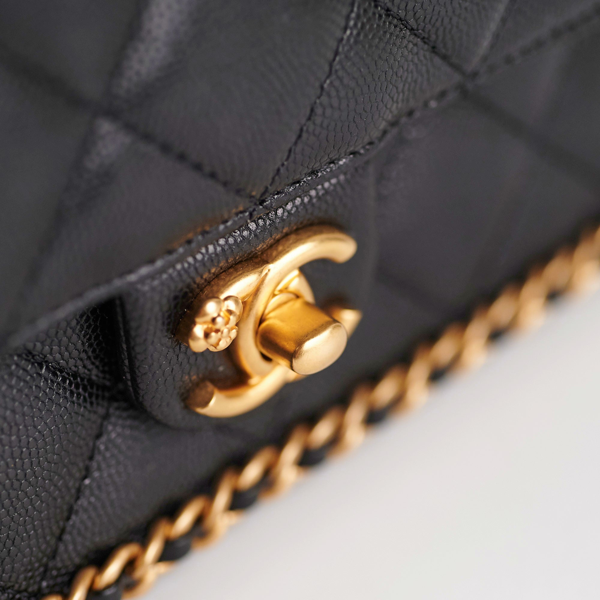 Chanel Classic Flap Bag Black Caviar Leather Shoulder Bag for Women - Perfect for Evening Parties, Date Nights & Luxury Fashion Accessories