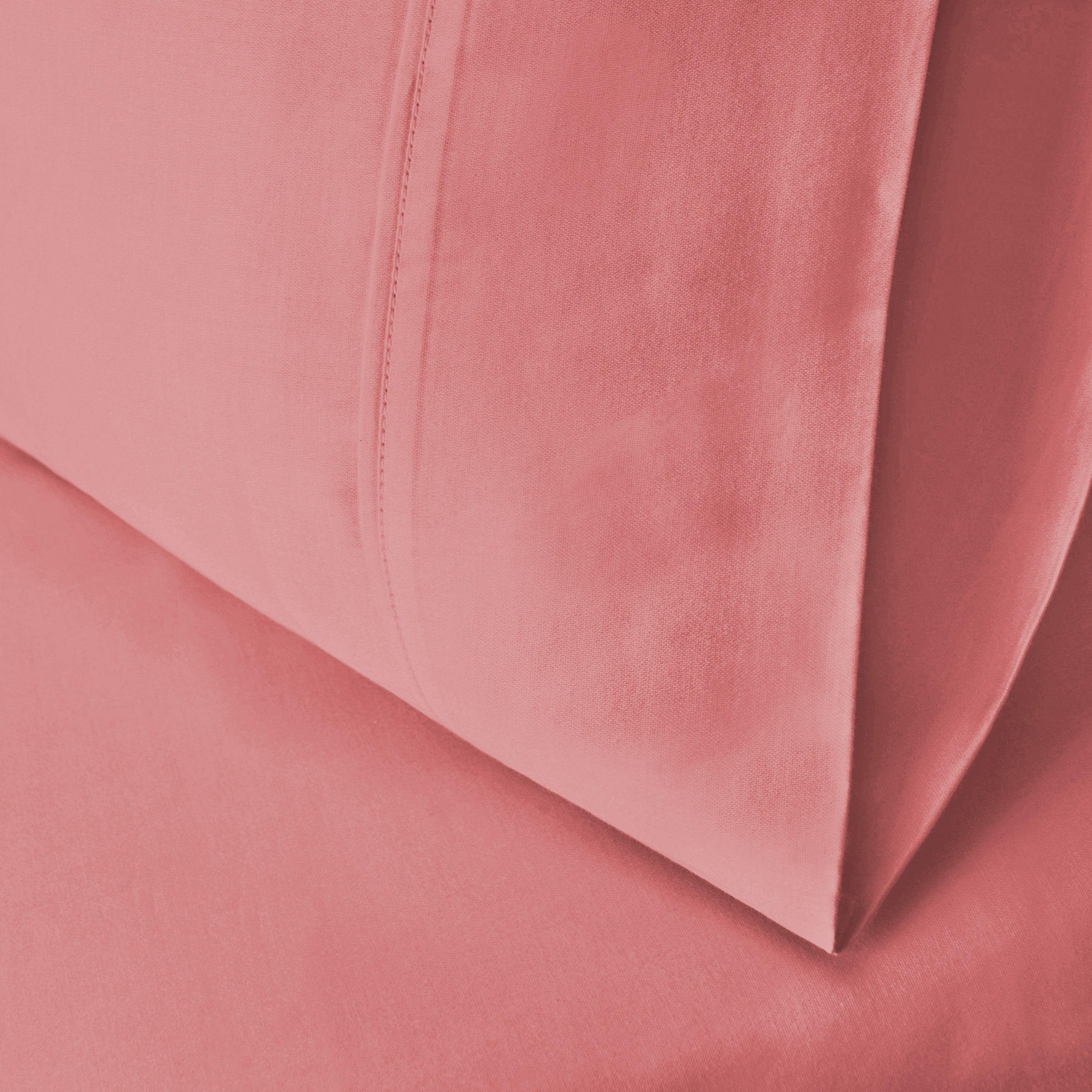 Premium 600 Thread Count Cotton Blend Pillowcase Set - Soft & Breathable for Ultimate Comfort - Perfect for Bedroom, Hotel, and Home Decor
