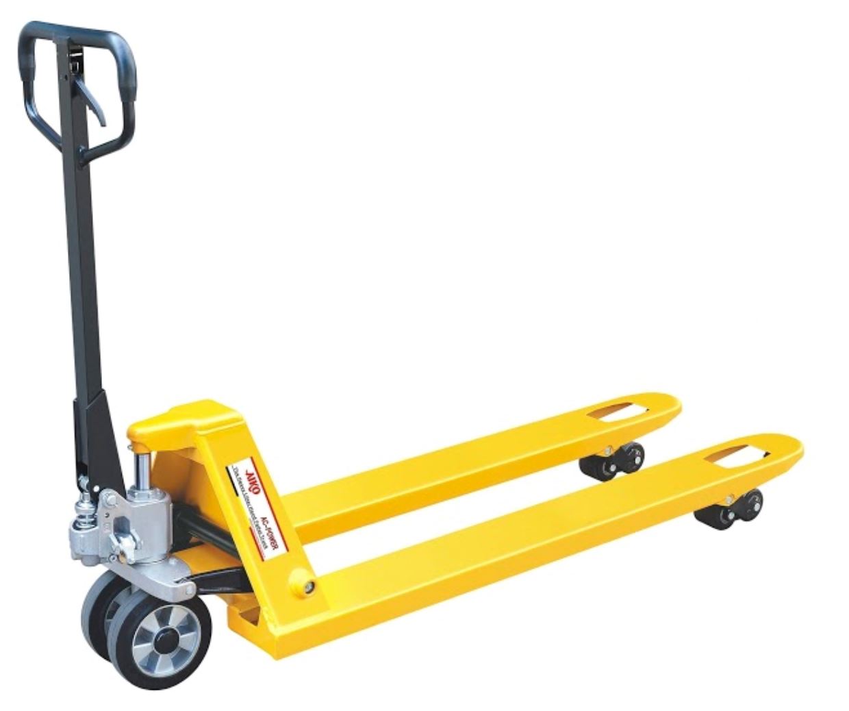 Aiko 2.5 Ton Capacity Heavy Duty Nylon Super Short Hand Pallet Truck - 540 x 900 mm Platform Size | Model PT W2.5N 540/900 | Ideal for Warehouse, Loading Dock & Tight Space Material Handling