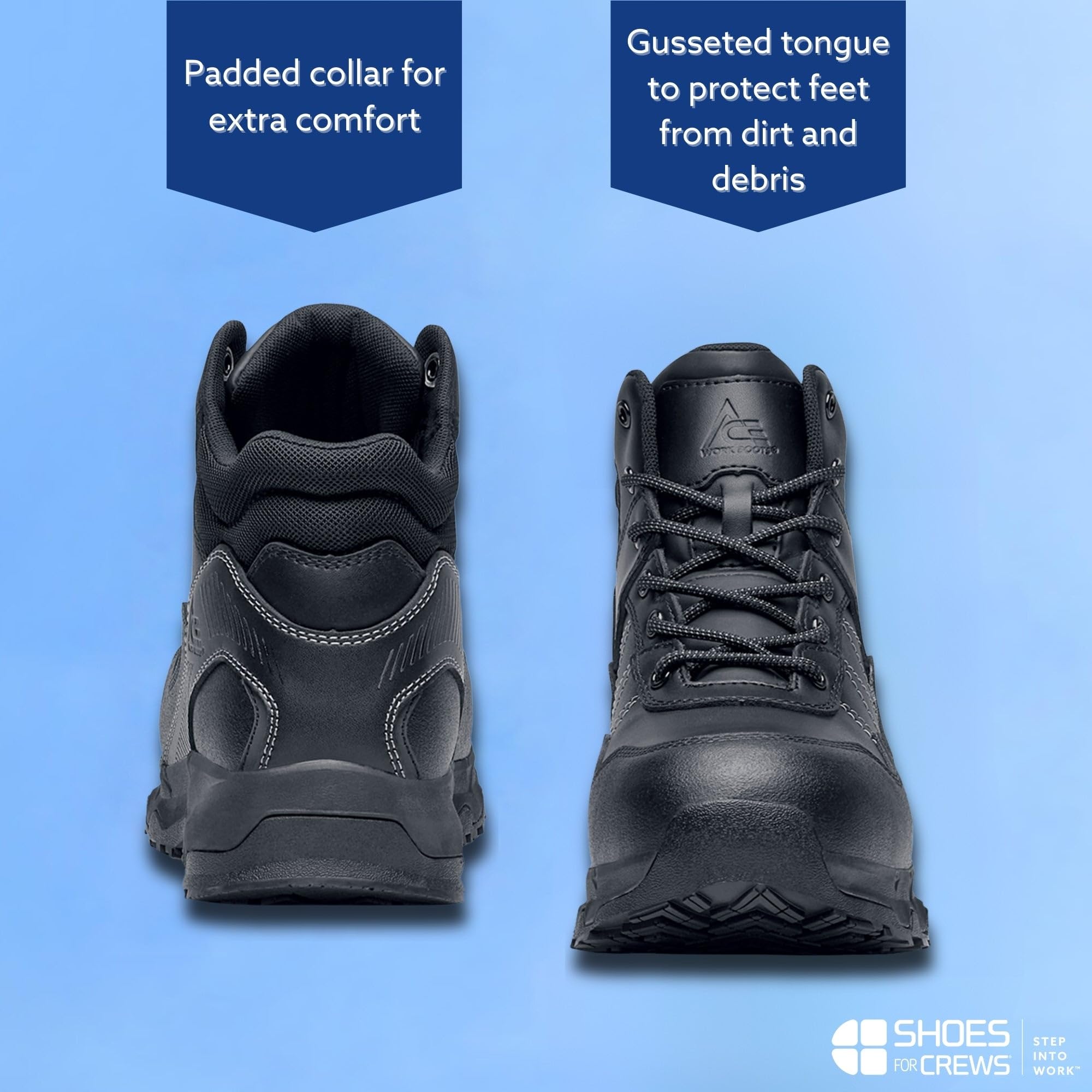 Slip Resistant Work Shoes for Men & Women | Non-Slip Water Resistant Soft Toe Safety Shoes | Piston Low & Mid Style for Restaurant, Kitchen & Industrial Workers