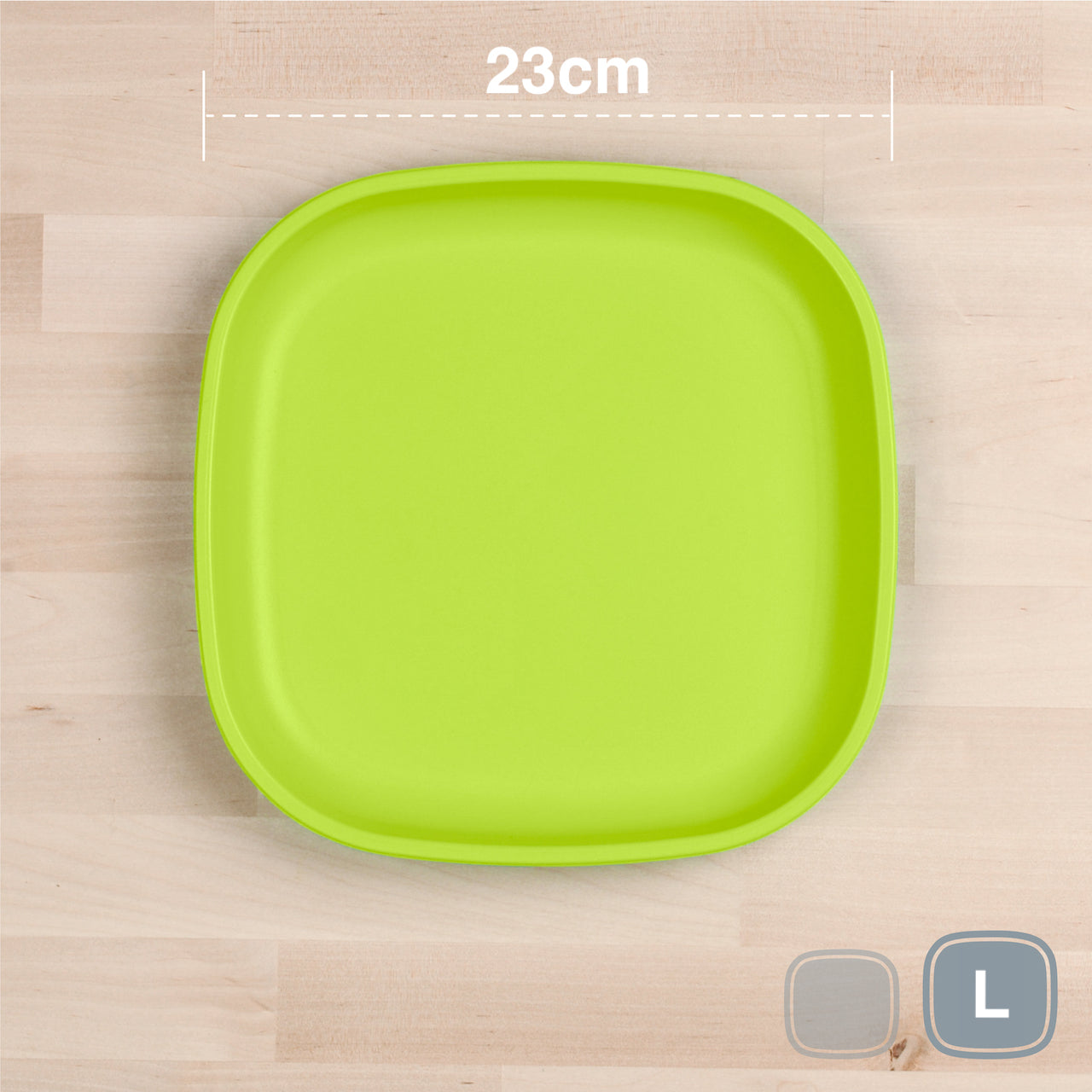 RePlay Recycled Plastic Flat Plate - Large, Durable & Eco-Friendly Dinnerware for Everyday Meals, Picnics, and Outdoor Dining