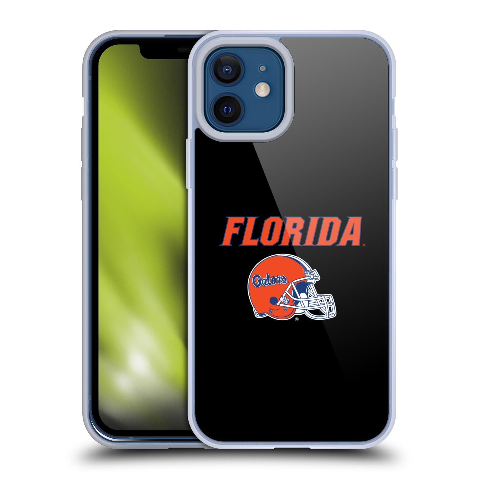 University of Florida UF Helmet Logotype iPhone 12 Case | Officially Licensed Soft Gel Cover for iPhone 12 & 12 Pro | Perfect for Campus Life & Game Day Support