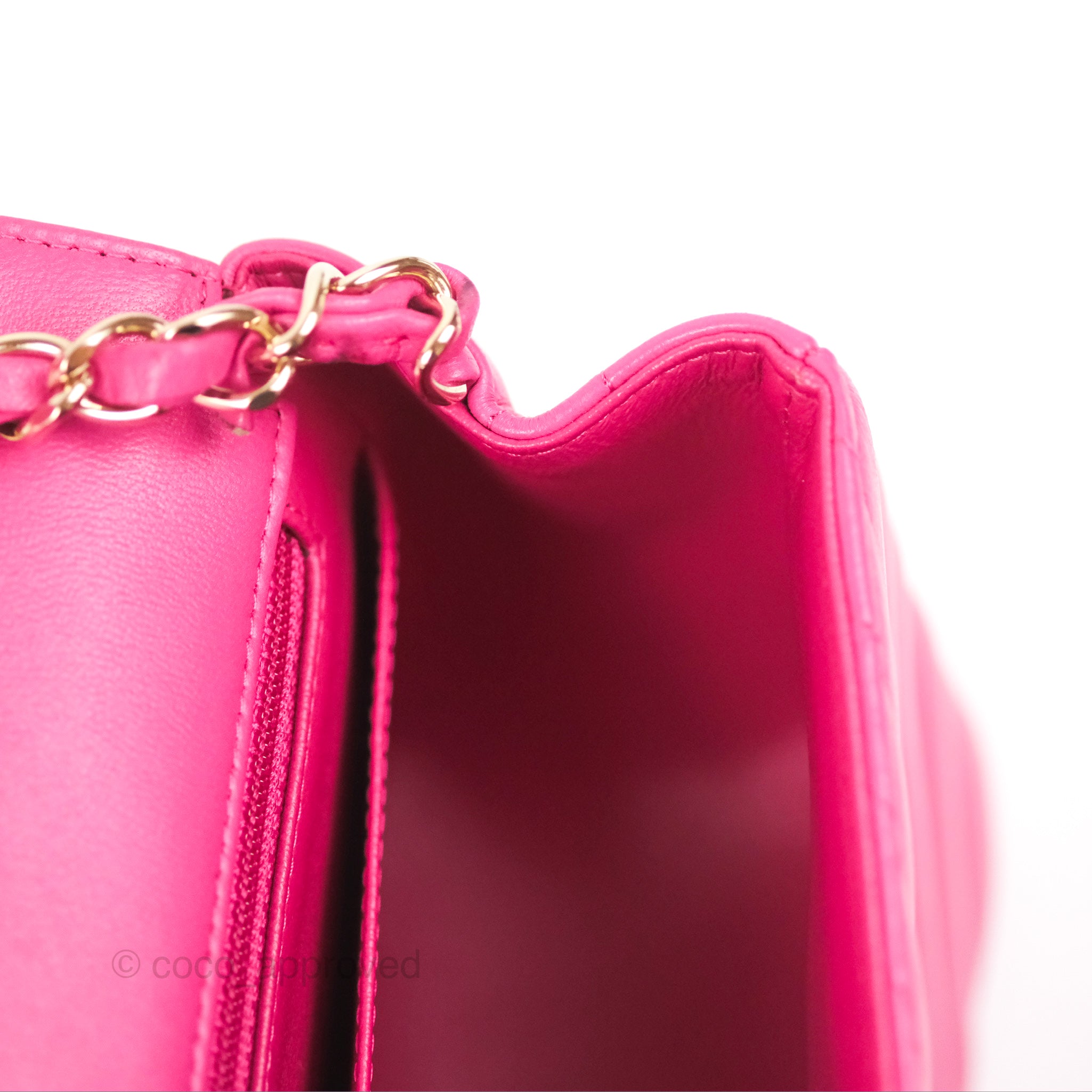 Chanel Chevron Mini Square Flap Bag in Pink Lambskin with Gold Hardware - Perfect for Evening Parties & Luxury Fashion Accessories