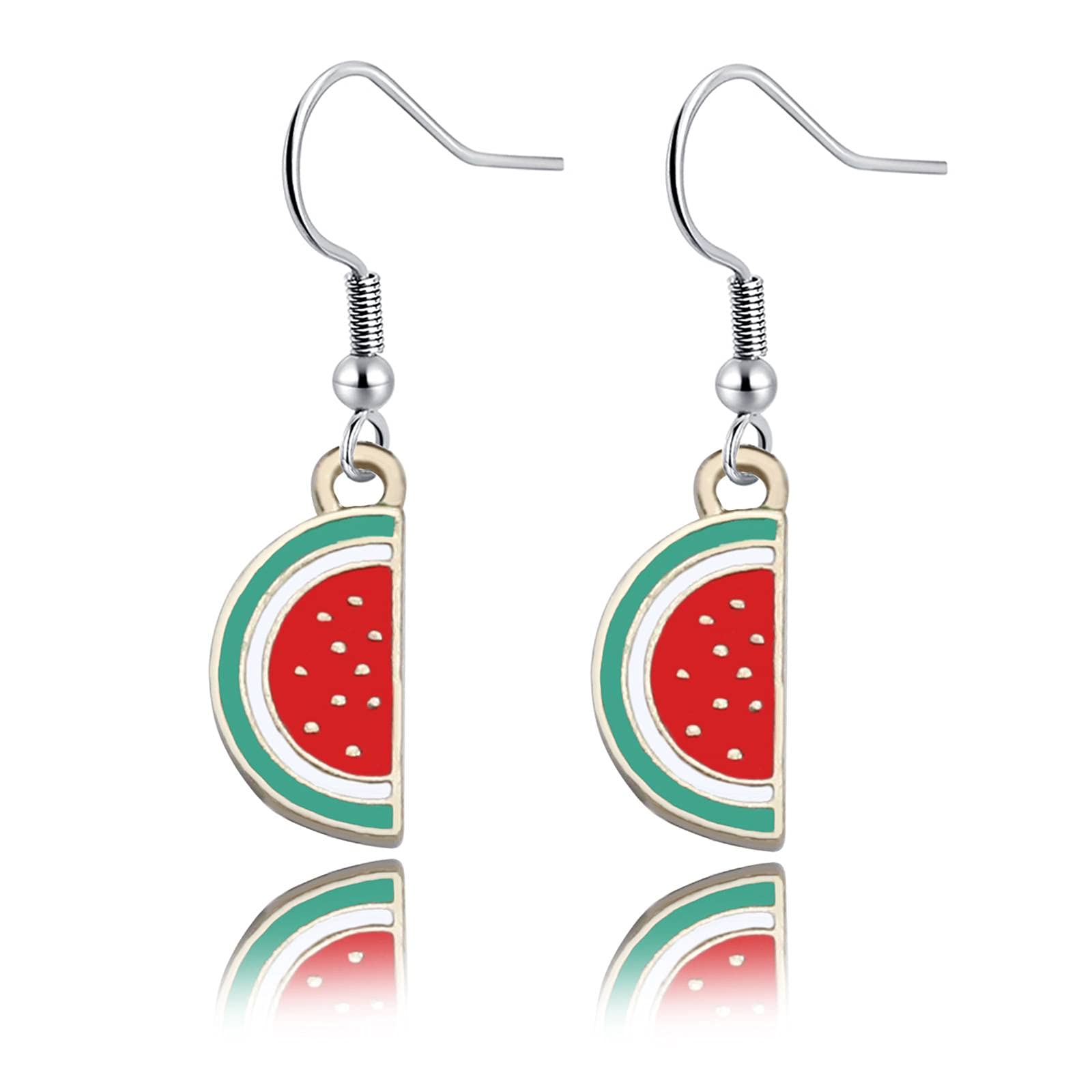 Trendy Tropical Fruit Earrings for Women - Pineapple, Cherry & Banana Dangle Earrings | Summer Jewelry Gift for Girls | Perfect for Beach Parties & Vacation Outfits