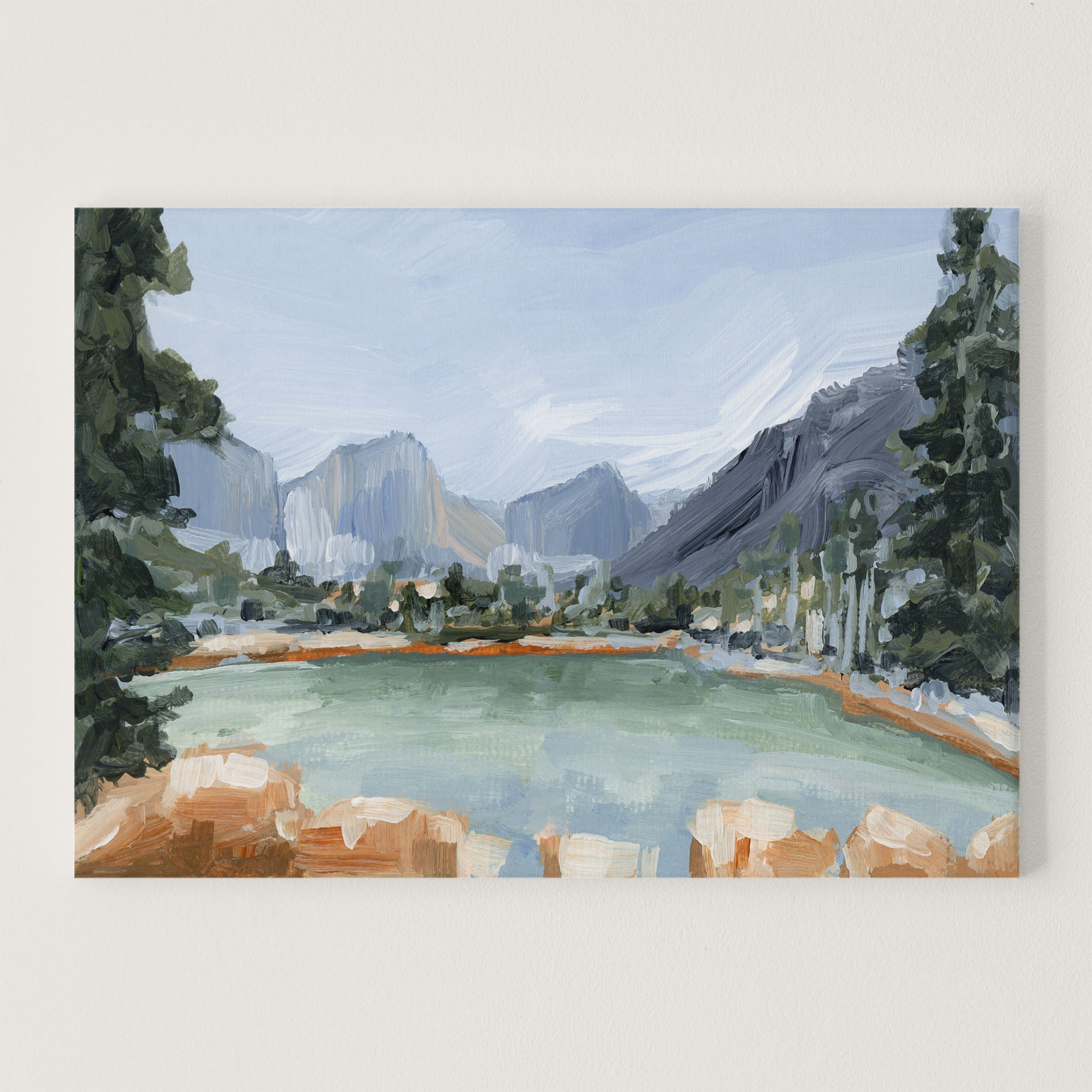 Delta Lake Art Print - Stunning Landscape Wall Decor for Living Room, Bedroom & Office - Perfect for Home & Office Decoration
