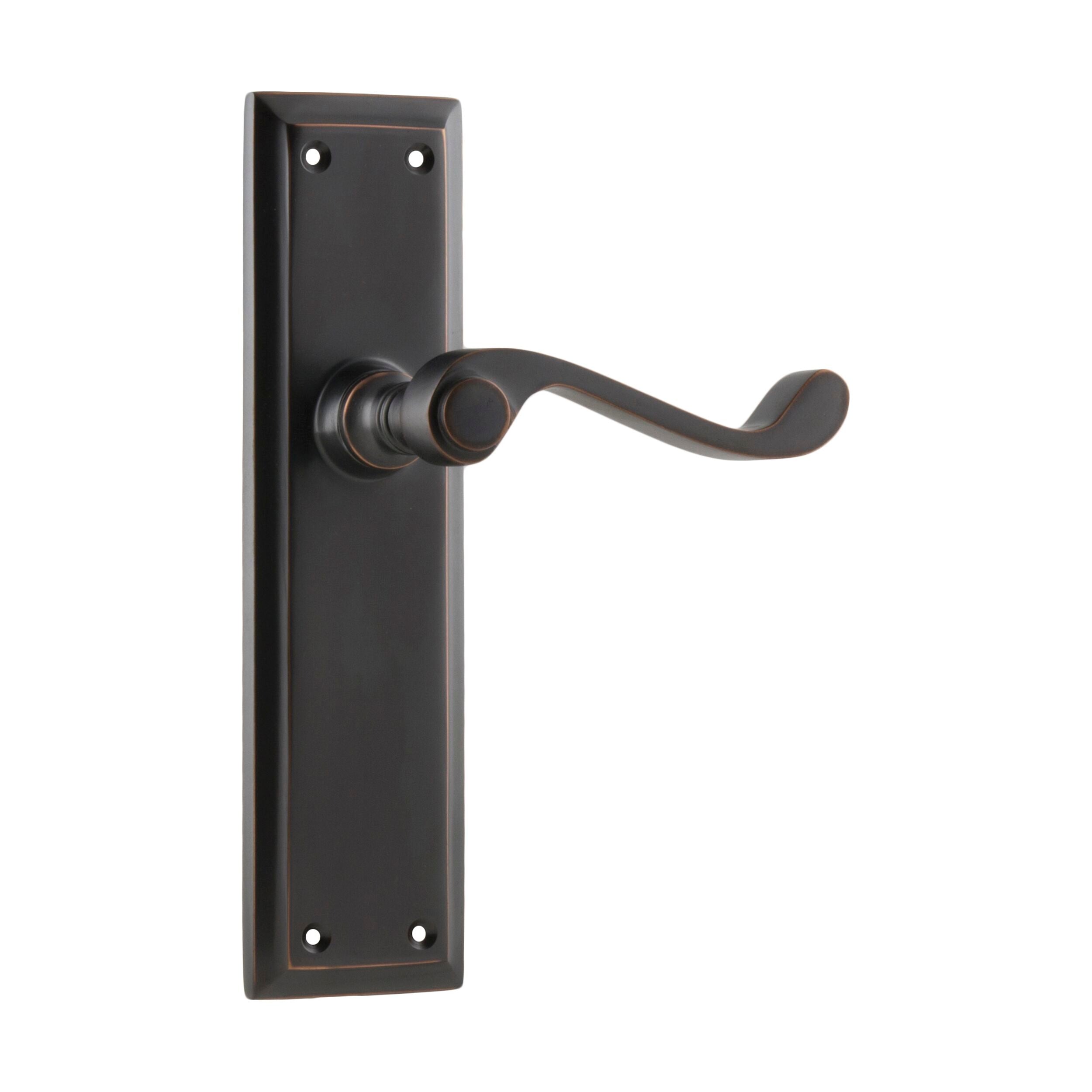 Antique Copper Door Lever Milton Latch Pair - 1014 (H200xW50xP68mm) - Vintage Style Door Handle for Interior & Exterior Doors - Perfect for Home, Office, and Commercial Spaces