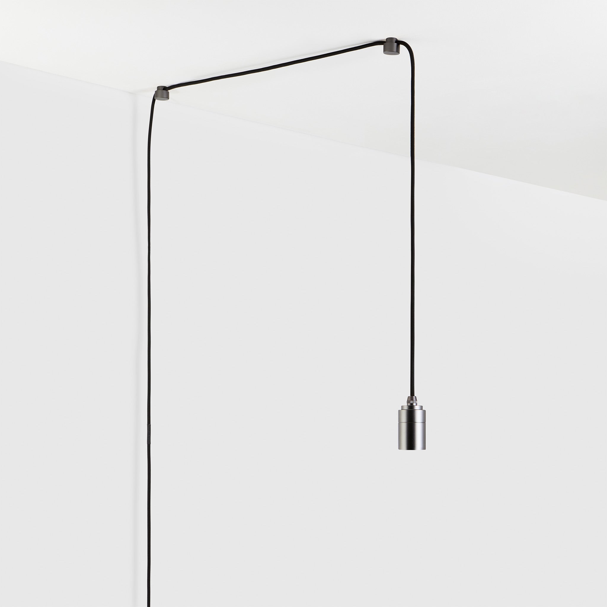 Voronoi Plug-In Pendant Light - Modern Graphite Finish for Living Room, Bedroom & Dining Room Lighting