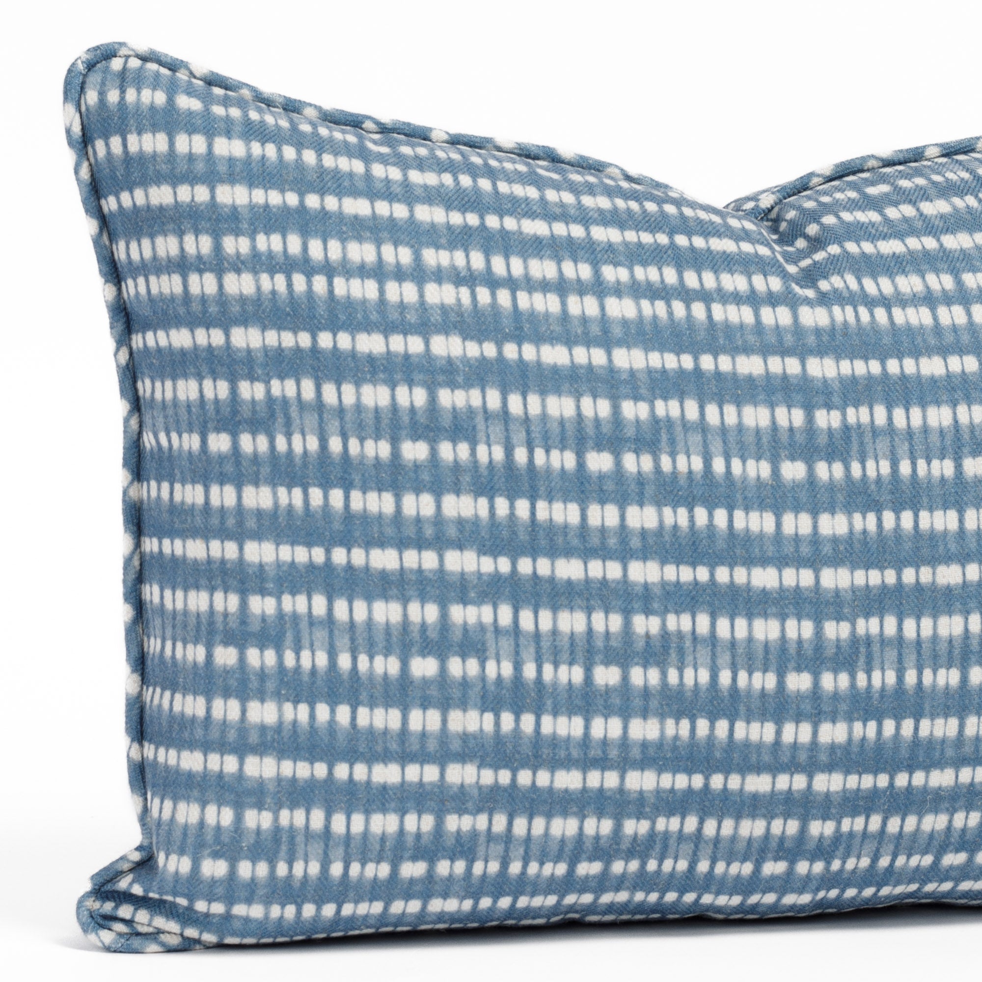 Premium 14x20 Lumbar Support Pillow in Indigo Blue - Orthopedic Back Cushion for Office Chair, Sofa & Car Seat Comfort