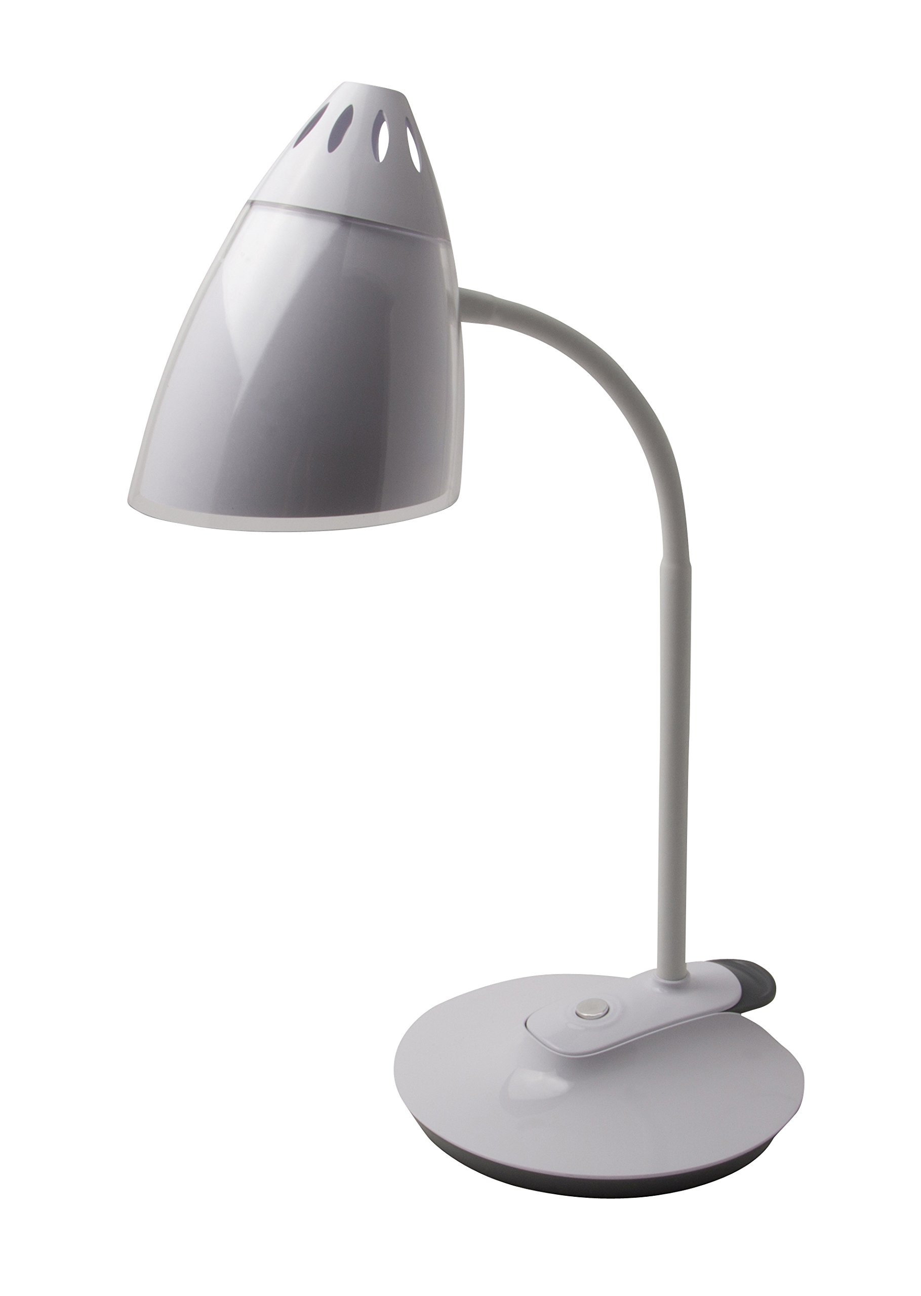 2-in-1 Clip-On Flex LED Desk Lamp with Removable Base - Adjustable Brightness for Reading, Studying & Office Work | Illuminator 41898