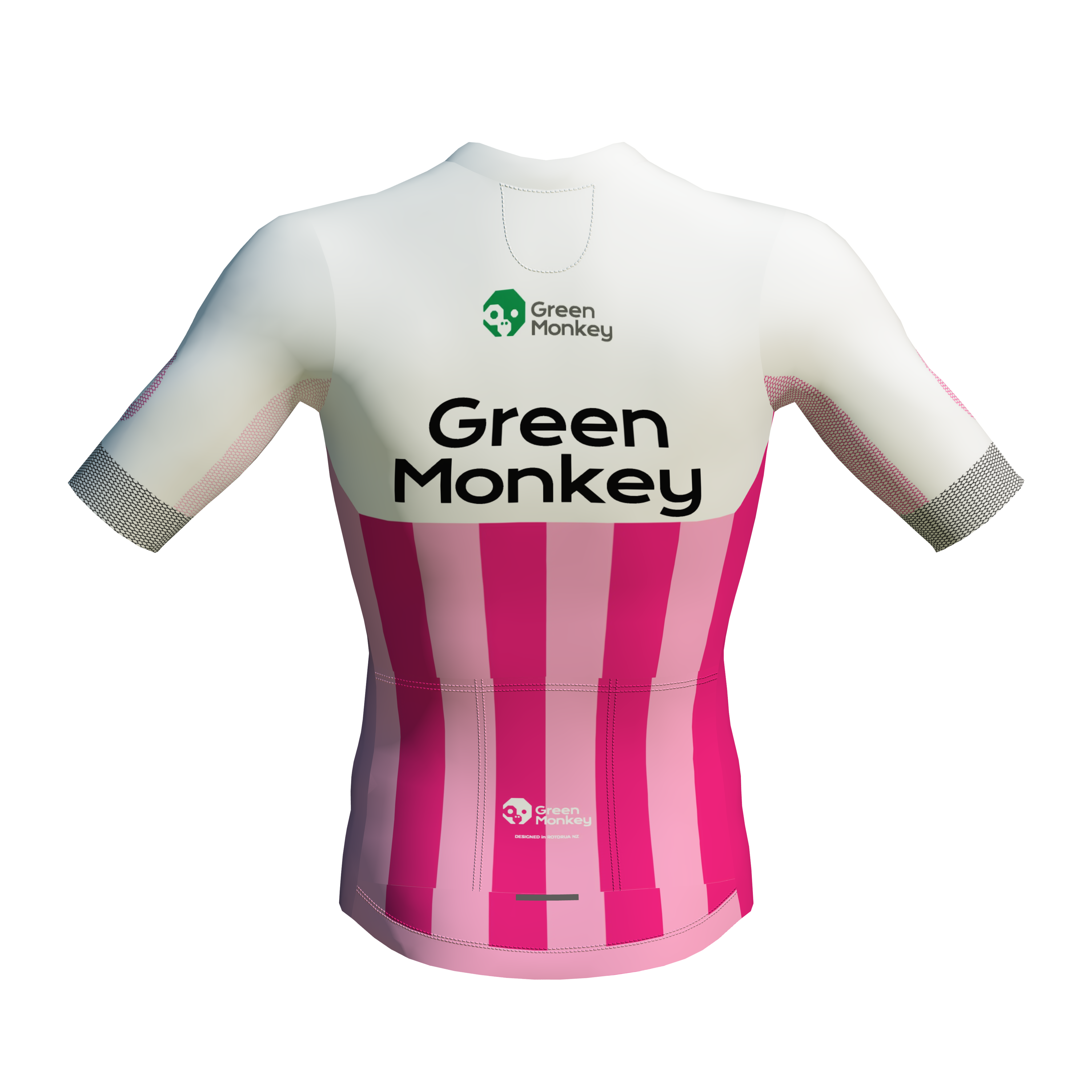 GreenMonkey Women's Pink Tābo Jersey - Soft & Breathable Indoor Cycling & Yoga Top for Comfortable Workouts