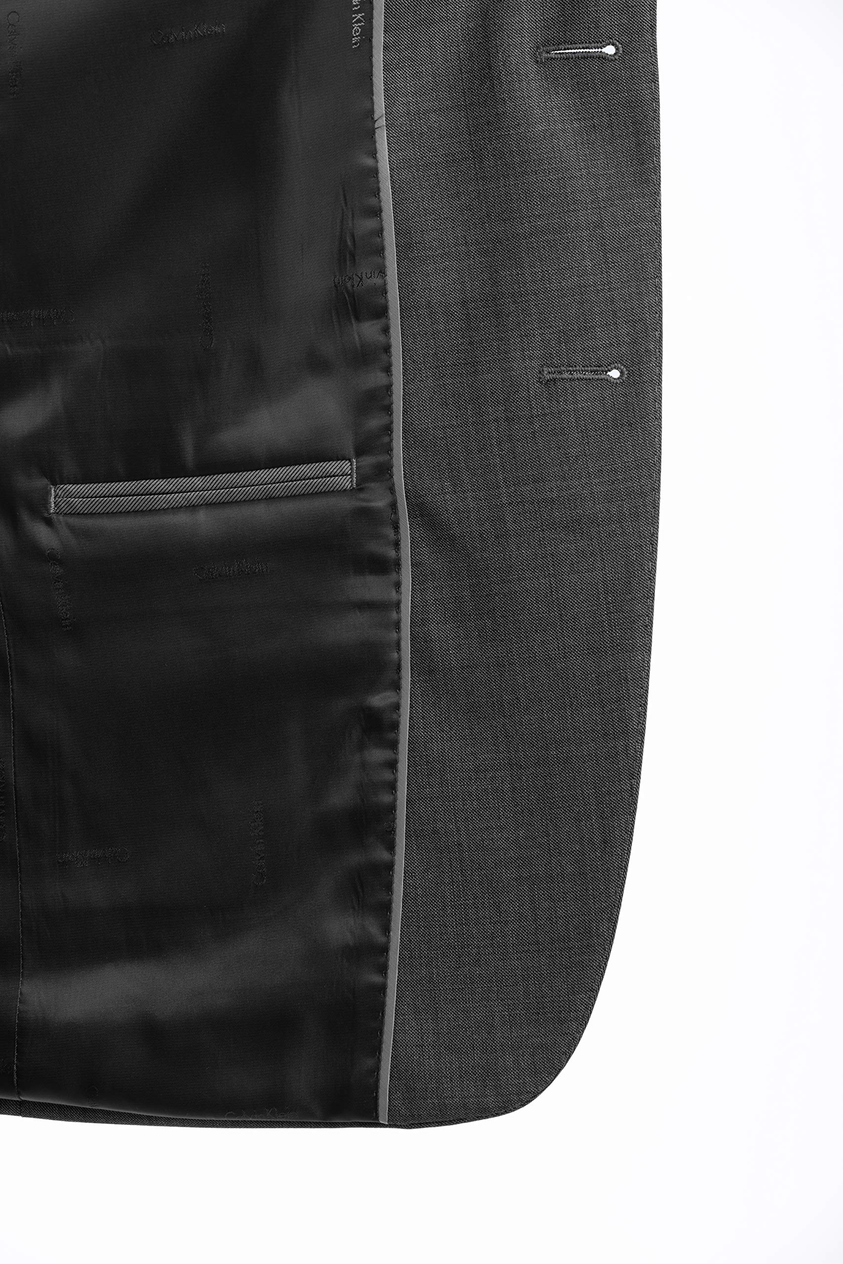 Calvin Klein Slim Fit Men's Suit Jacket & Pants Set - Formal Business Attire for Office, Wedding & Special Occasions