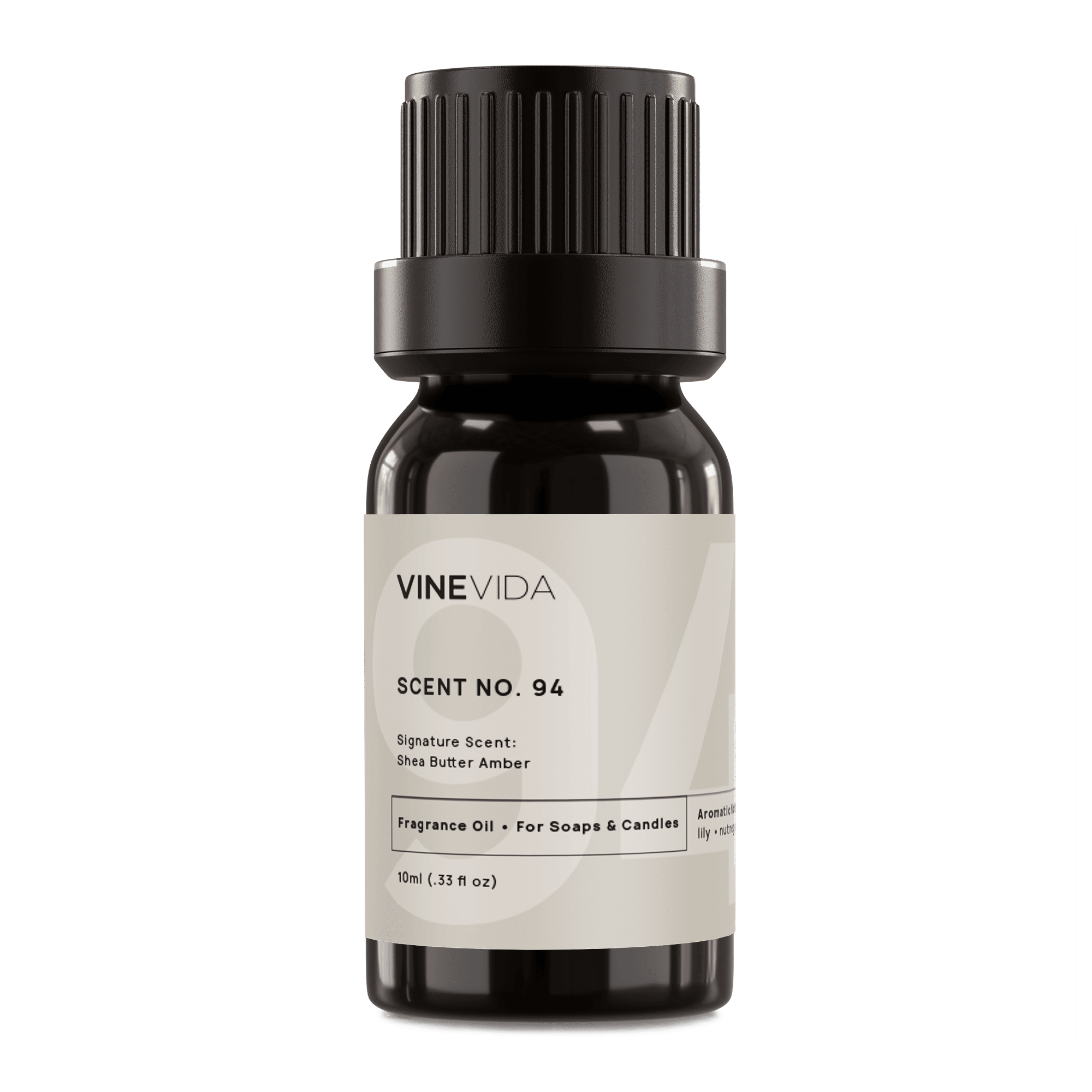 NO. 94 Shea Butter Amber Fragrance Oil for Soap Making, Candle Making, DIY Crafts - Perfect for Home Spa, Aromatherapy & Relaxation