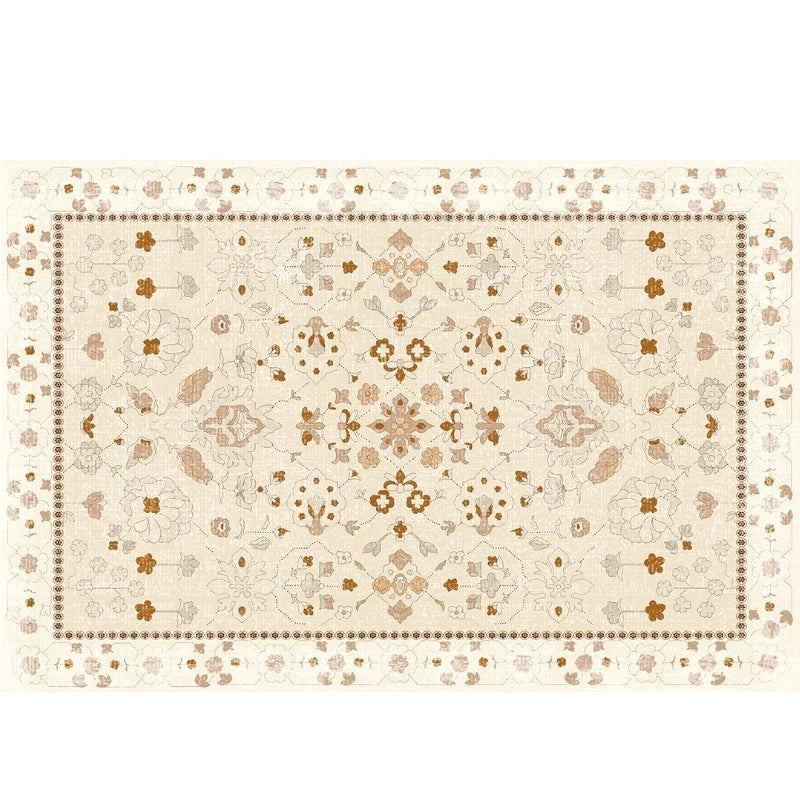 Briella Antibacterial Velvet All-Season Persian Waterproof Area Rug - Soft Non-Slip Living Room Carpet for Bedroom, Nursery & Home Decor