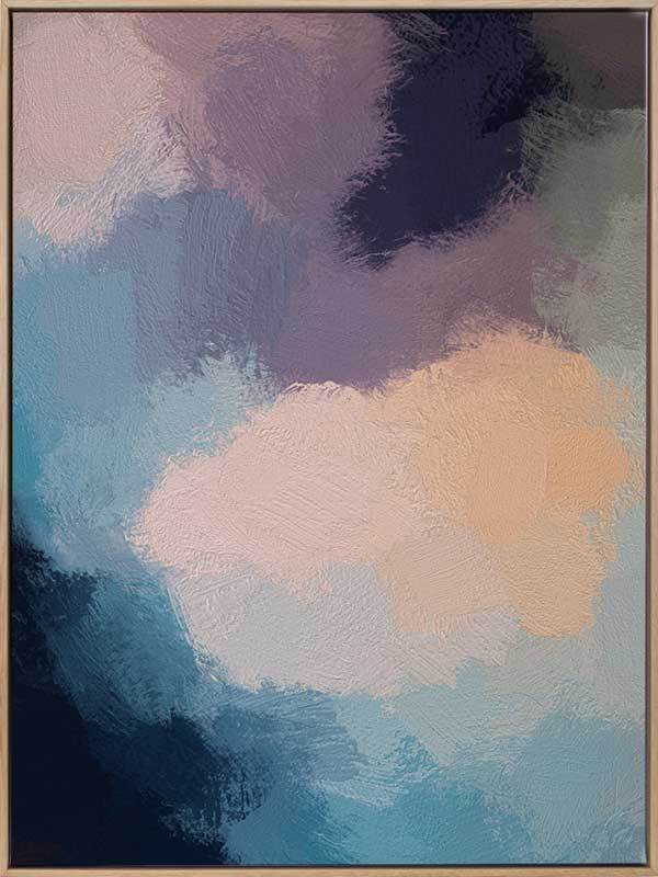 Dark Heather Canvas Art Print - Modern Wall Decor for Living Room, Bedroom & Office - High-Quality Framed Artwork for Home & Office Decor