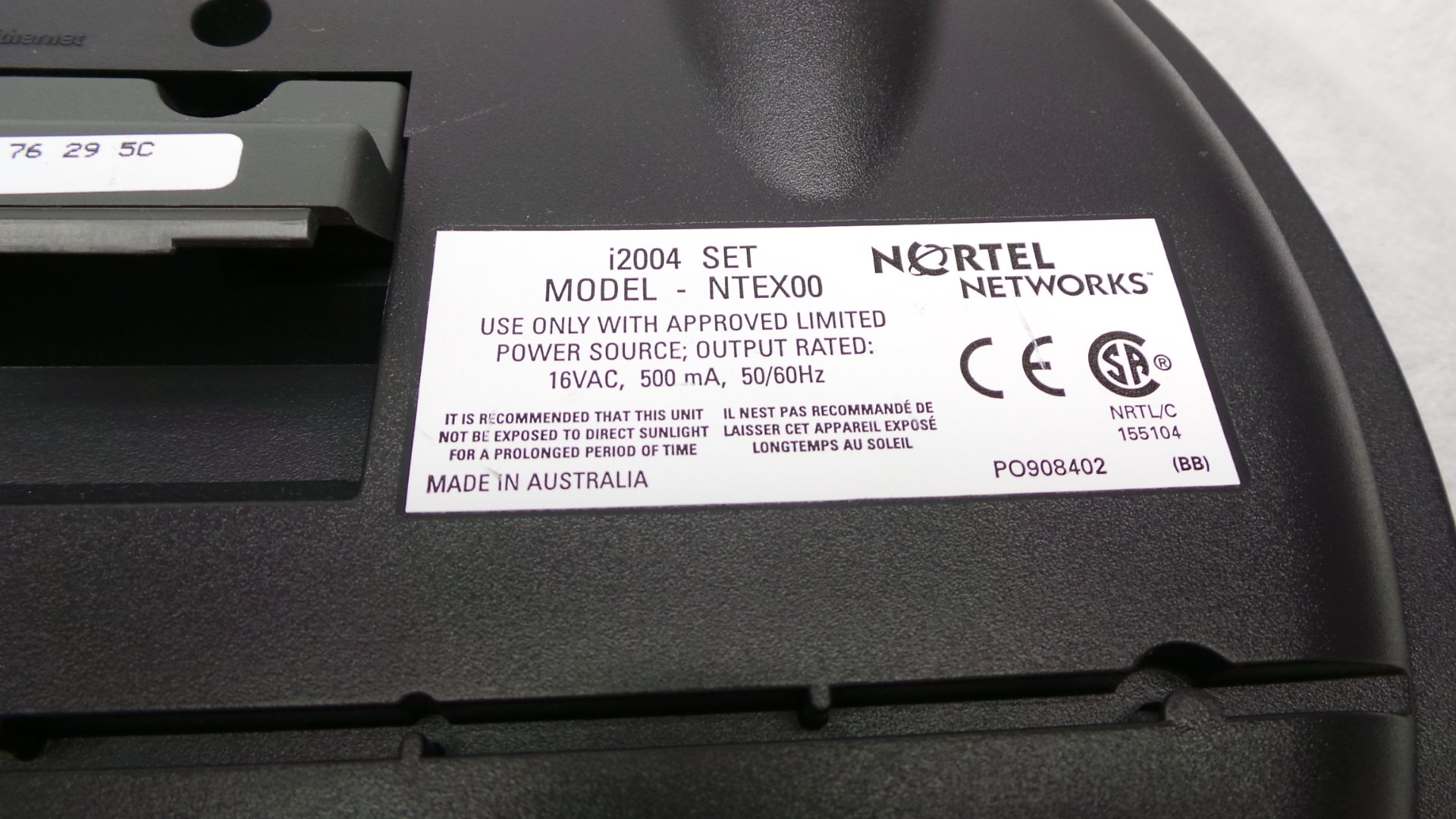 Nortel i2004 / NTEX00BA IP Phone - VoIP Business Desk Phone with HD Audio, Caller ID, 4-Line Display - Ideal for Office, Call Center & Remote Work
