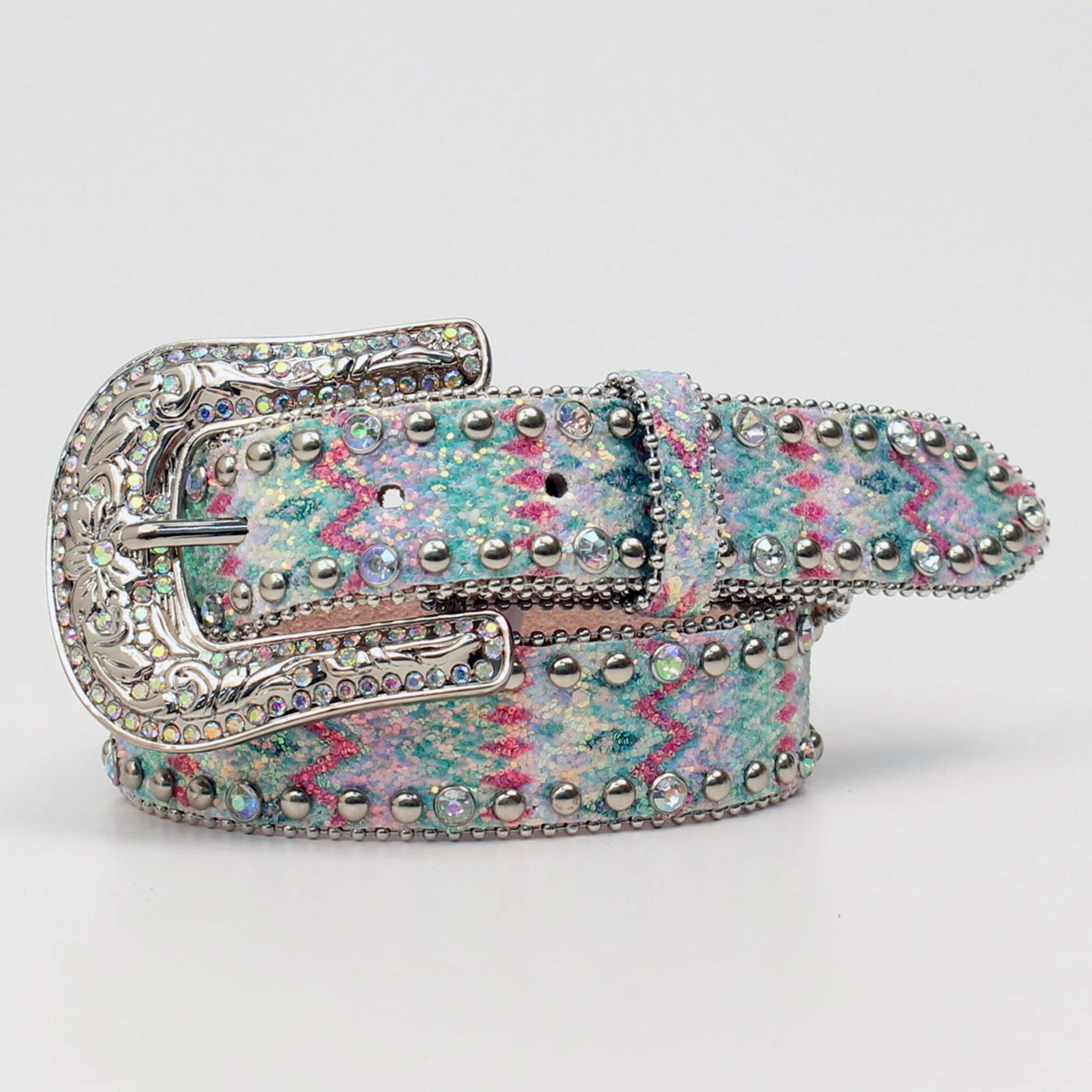 Angel Ranch Girls Southwestern Glitter Belt - Western Style Fashion Accessory for Women & Teens | Perfect for Cowgirl Outfits, Rodeo Events & Country Concerts