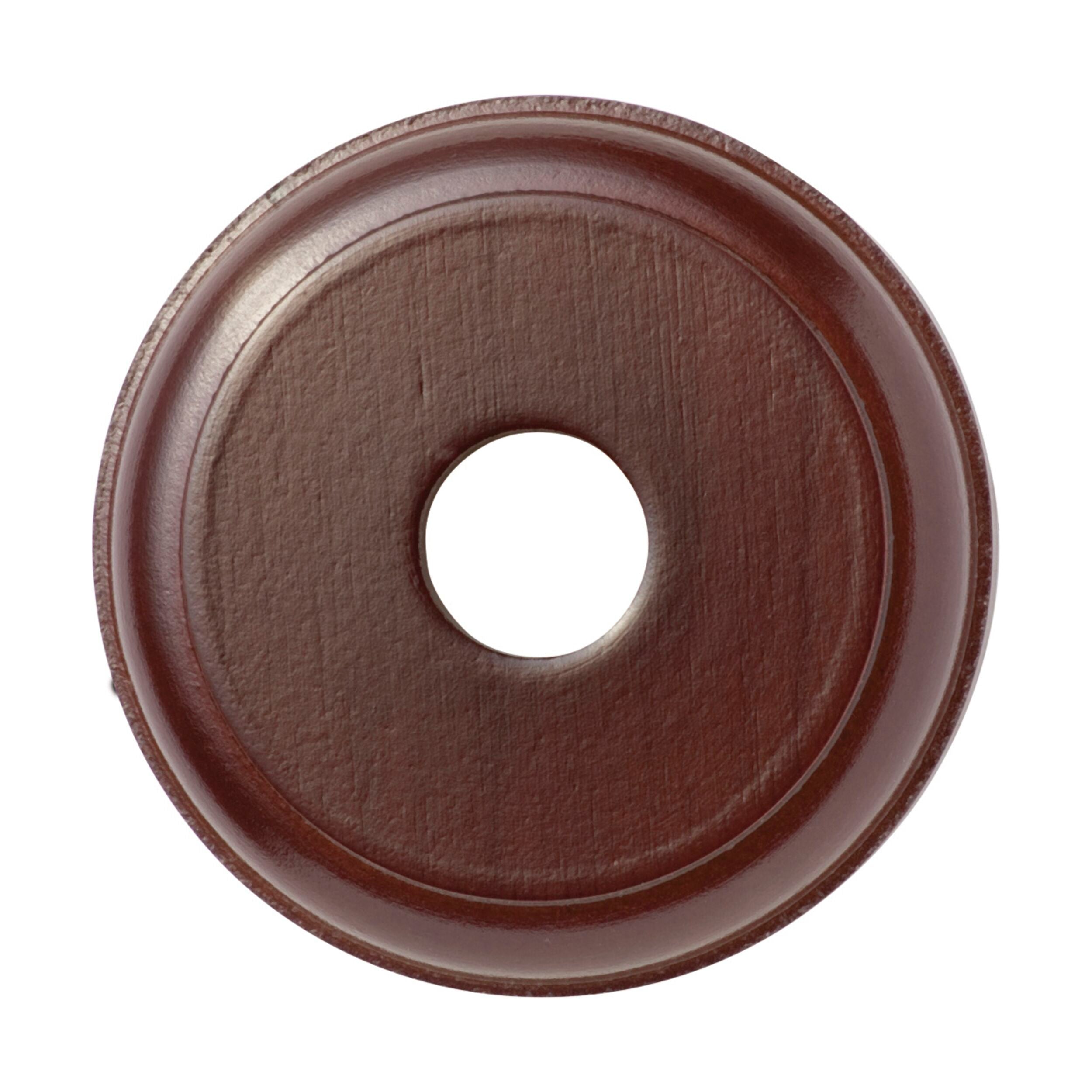 5430 Traditional Round Single Cedar Switch Socket Block - D90mm - Perfect for Home, Office, and Commercial Electrical Installations