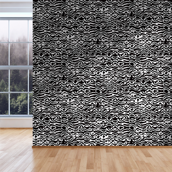 Echo Tower Raven Wallpaper - Gothic Dark Aesthetic Peel and Stick Wallpaper for Bedroom, Living Room & Office Decor