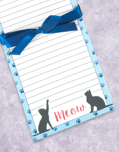 Had Me at Meow Shopping List Notepads - Cute Cat-Themed Grocery List Pads for Kitchen, Office & Home Organization