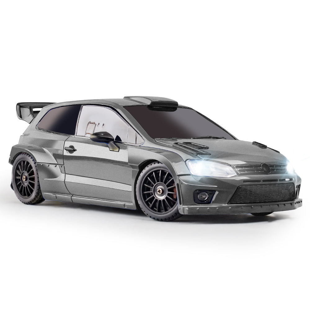 LDRC 2801 PRO 1/28 Scale 4WD Drift RC Car with Gyro Stabilizer & LED Lights - POLO R Model for Adults and Kids, Perfect for Indoor Racing and Drift Competitions
