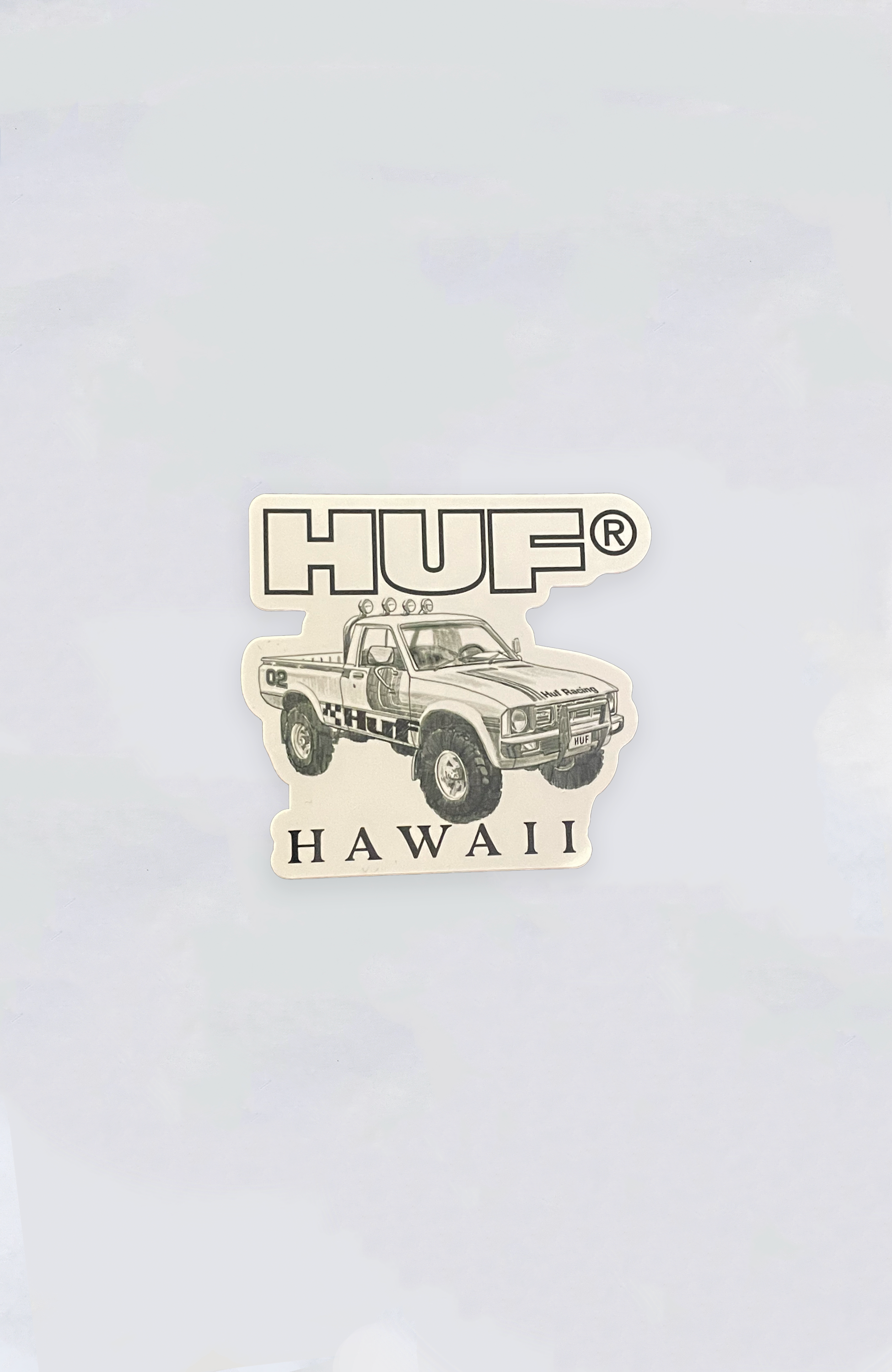 HUF Hawaii 4X4 Sticker - Durable Vinyl Decal for Cars, Laptops & Skateboards - Surf, Skate & Car Culture Accessories