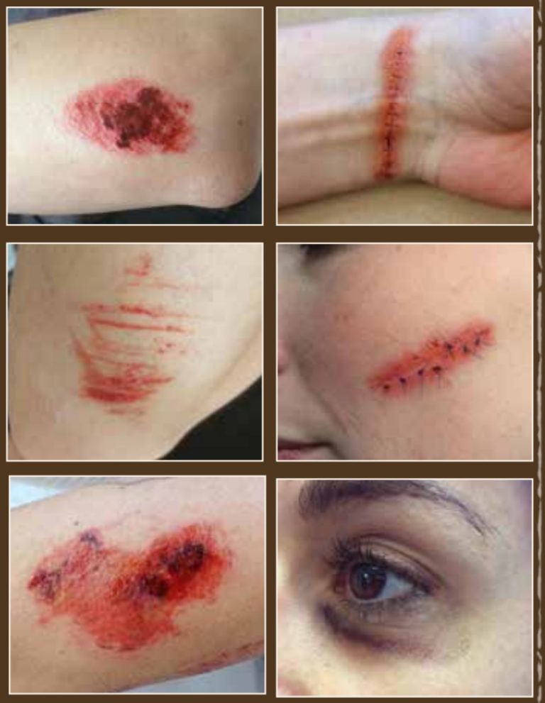 Twilight Creations Temporary Tattoo Transfers - Black Eye Mix for Halloween Costumes, Cosplay & Special Effects Makeup | Realistic Bruise & Injury FX