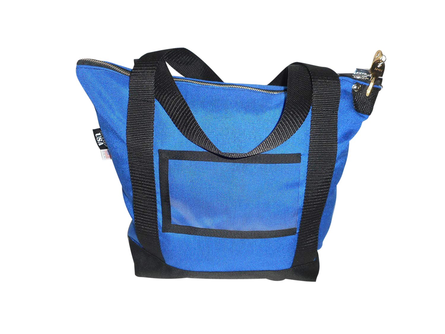 Secure Deposit Bag with Pop Lock & 2 Keys - Waterproof Bank Bag for Cash, Documents & Valuables - Made in USA (Blue) - Ideal for Businesses, Couriers & Personal Storage