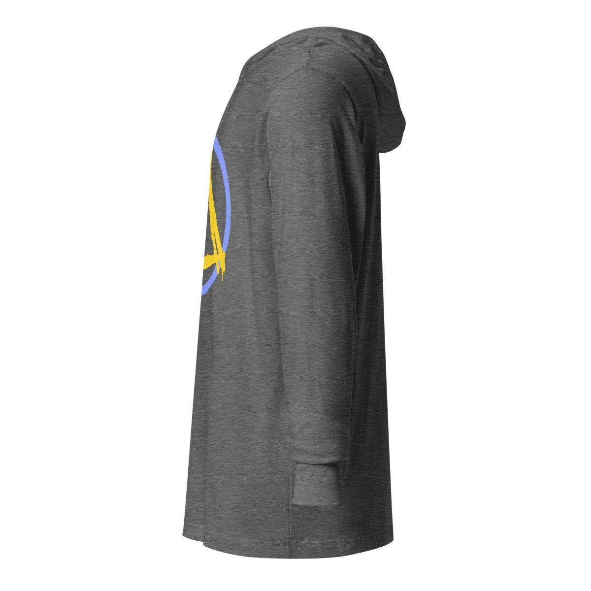 Graffiti Sobriety Symbol 'Nope' Hooded Long Sleeve Tee - Streetwear Fashion for Urban Lifestyle & Music Festivals