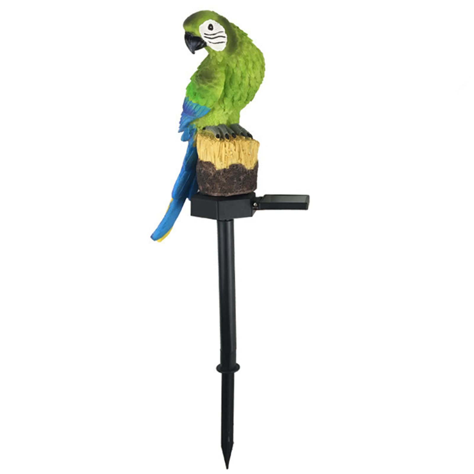 XD Designs Solar Parrot Light - Waterproof LED Garden Decor for Pathway, Yard & Patio - Green Resin Outdoor Landscape Lighting - Perfect for Garden, Lawn & Backyard Decoration