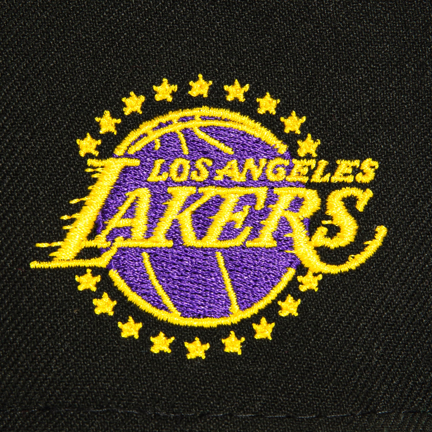 New Era 59Fifty Los Angeles Lakers Logo Patch Snapback Hat - Black | Official NBA Licensed Cap for Men & Women | Perfect for Basketball Games, Streetwear & Lakers Fans