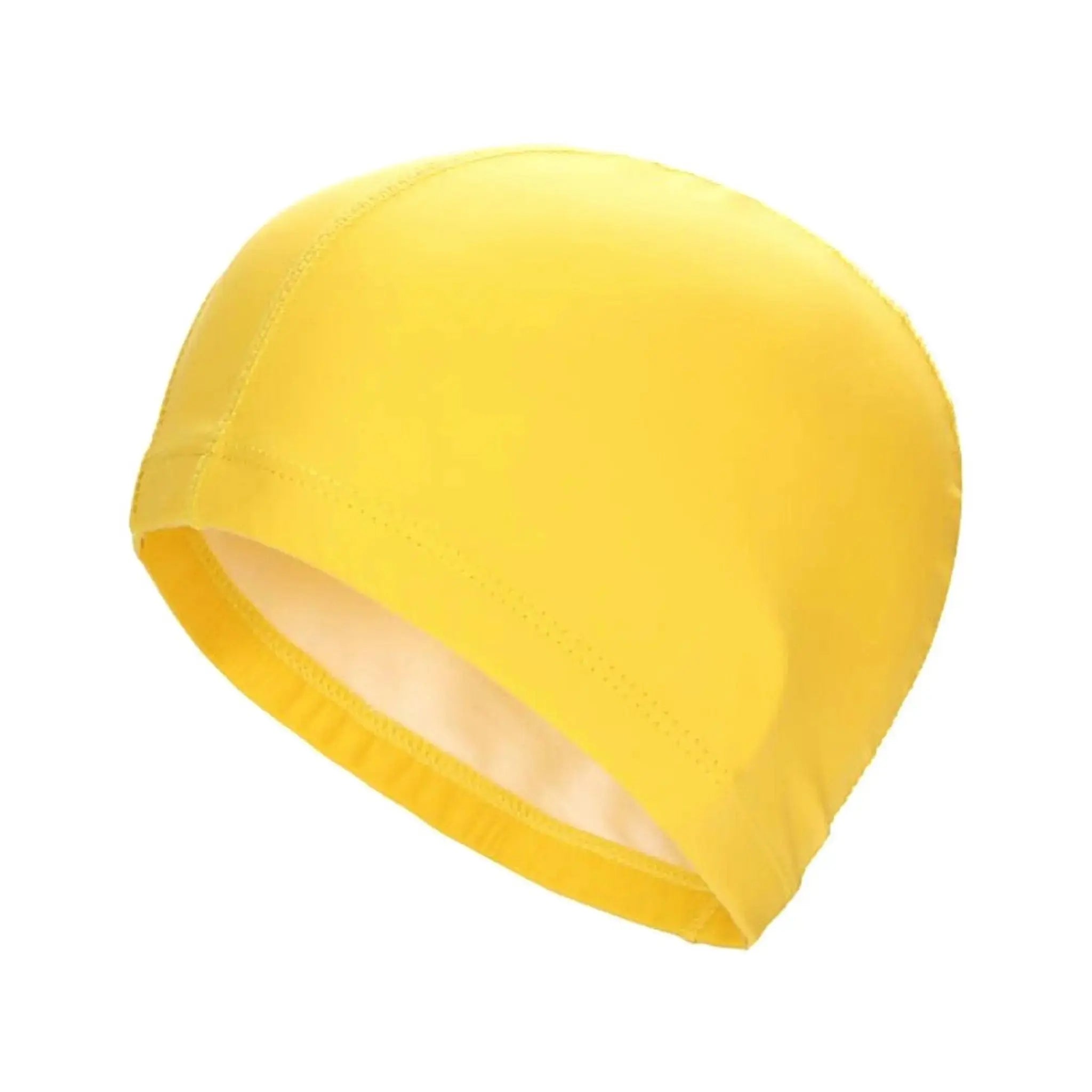 Premium Unisex PU Fabric Swimming Cap - One Size Fits All for Pool, Beach & Competitive Swimming