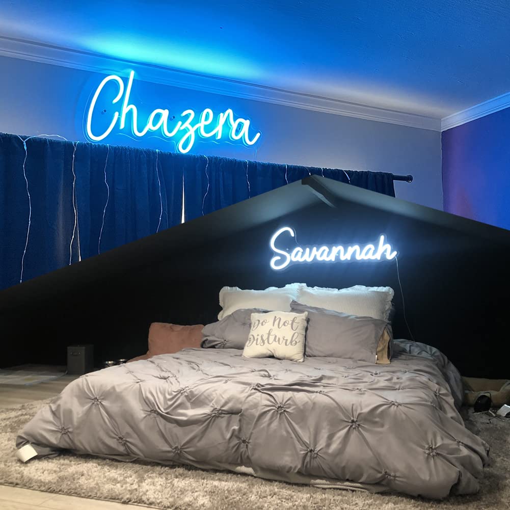 Custom Neon Signs - Personalized LED Name Light for Boys & Girls | Handmade Birthday Gift, Baby Shower Decor, Nursery & Bedroom Wall Art | 20-inch Dimmable Home Accent Lighting for Parties, Weddings & Room Decor