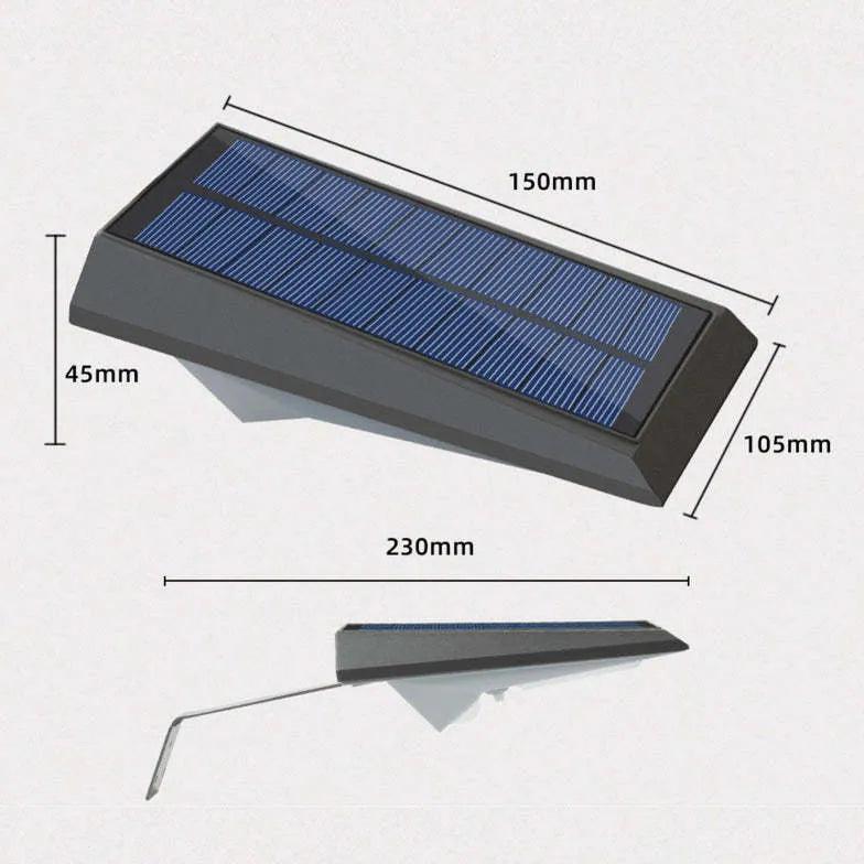 Solar Powered LED Outdoor Wall Light with Motion Sensor - Weatherproof Security Lighting for Porch, Garden, Garage & Pathway