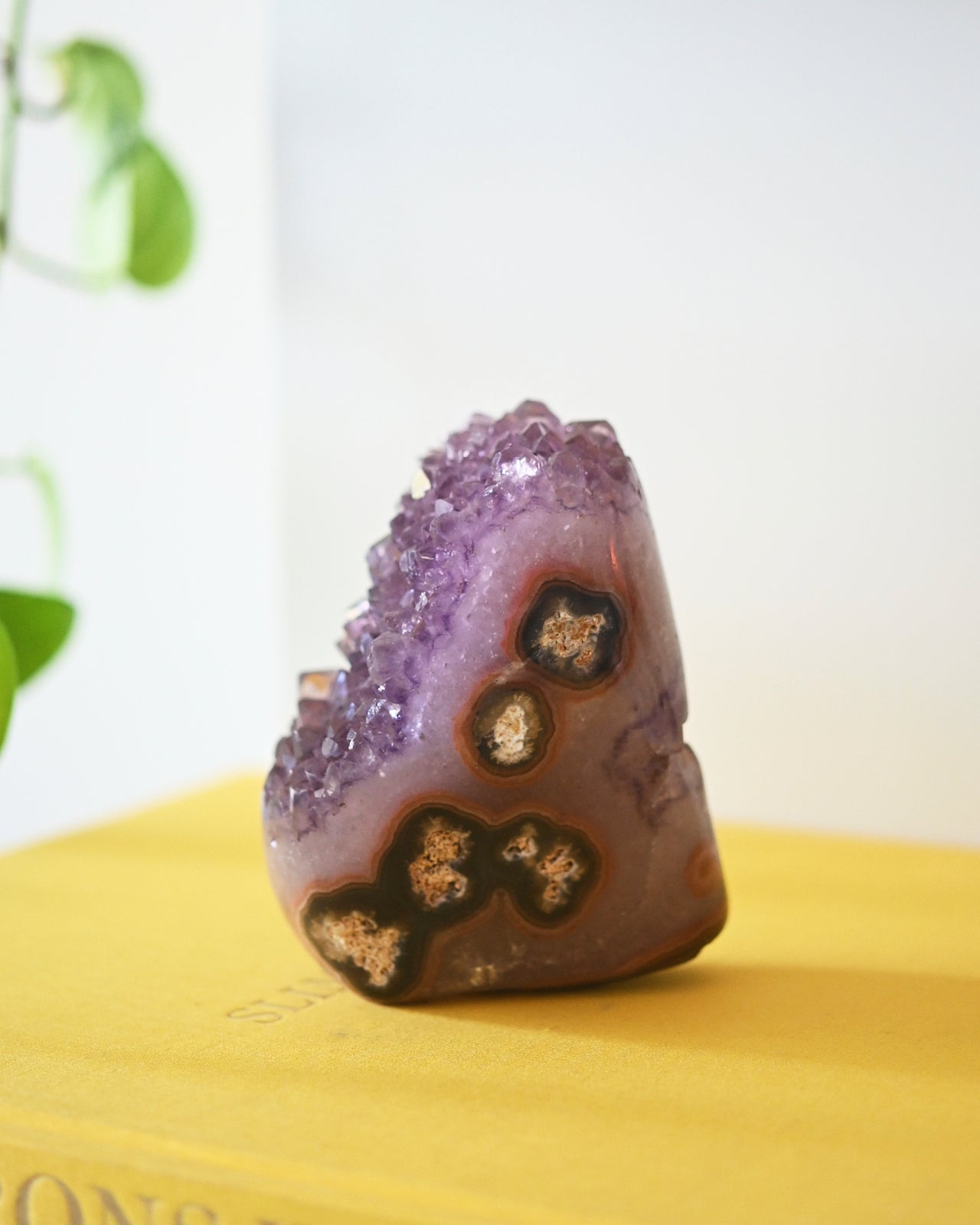 Natural Amethyst Druzy Freeform Stone - 4 Inch Healing Crystal for Meditation, Home Decor & Jewelry Making | Spiritual Gifts & Yoga Accessories
