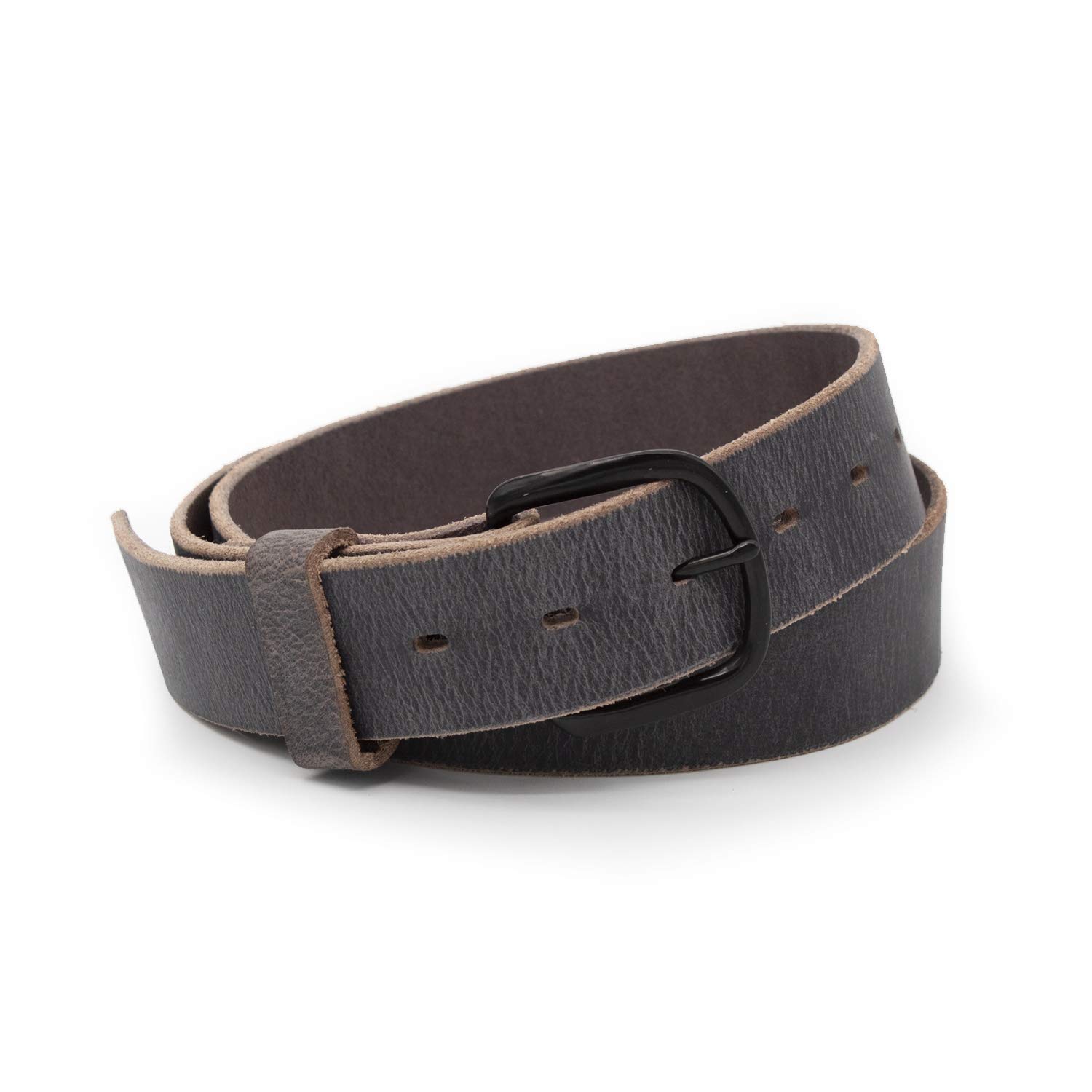 Main Street Forge The Bootlegger Leather Belt for Men – Genuine Full Grain Leather, Handcrafted in USA – Perfect for Casual Wear, Work & Outdoor Activities