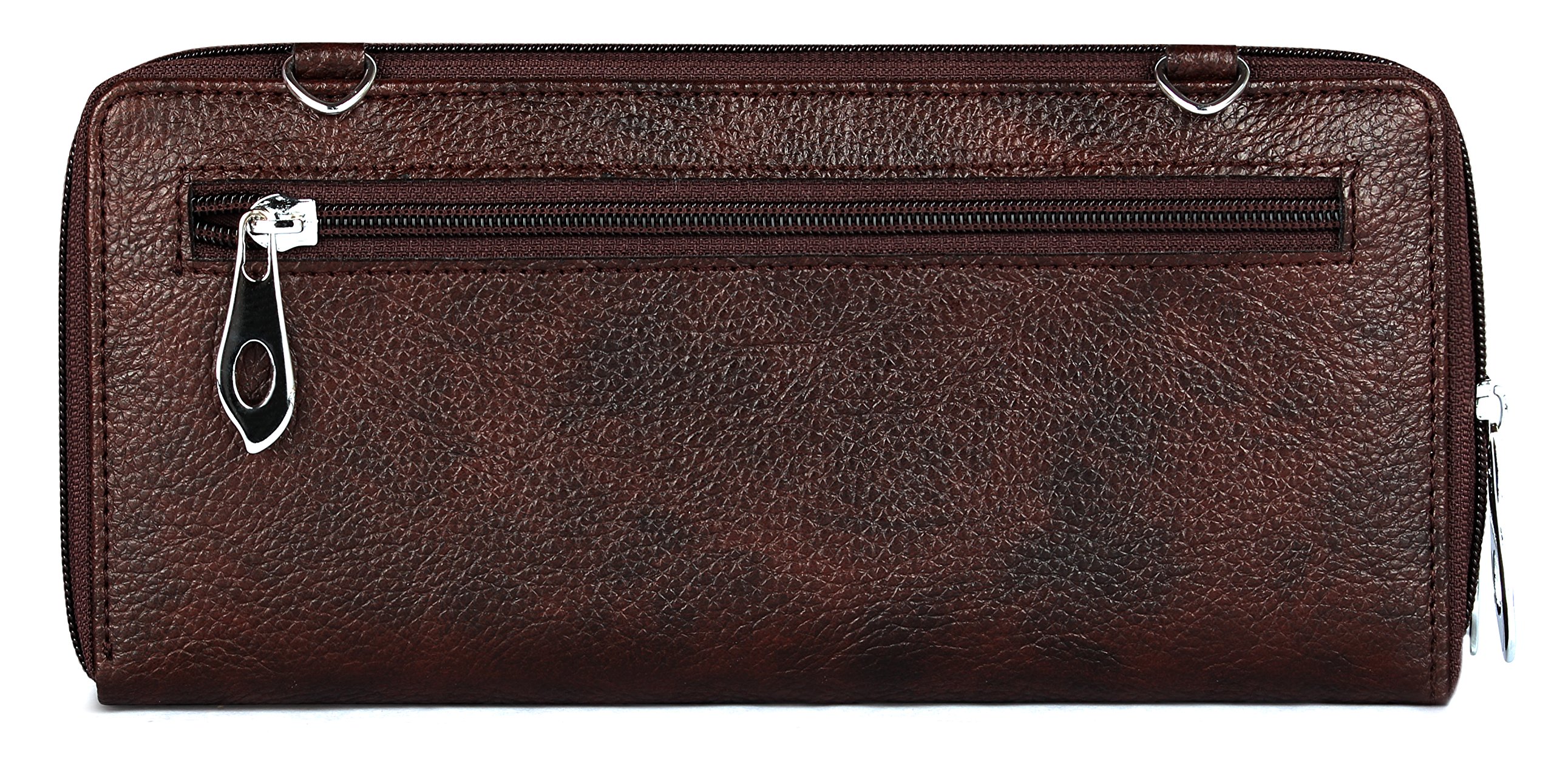 Dark Brown Women's Wallet with Clownfish Design - Stylish & Durable Leather Wallet for Everyday Use, Gift Ideas, and Travel Essentials