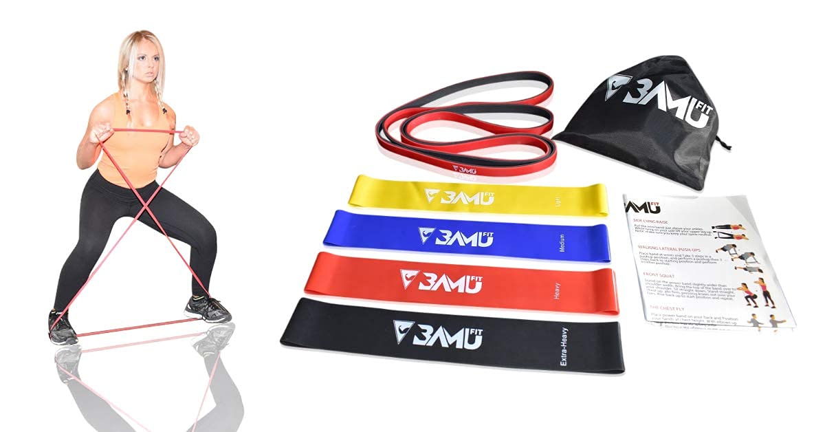 BAMU FIT Resistance Bands Set of 5 - 12