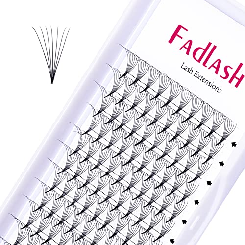 3D to 20D Pointy Tip Premade Eyelash Extensions - 7D-0.07D Thin Base Volume Lashes (9mm) for Professional Salon & Bridal Makeup